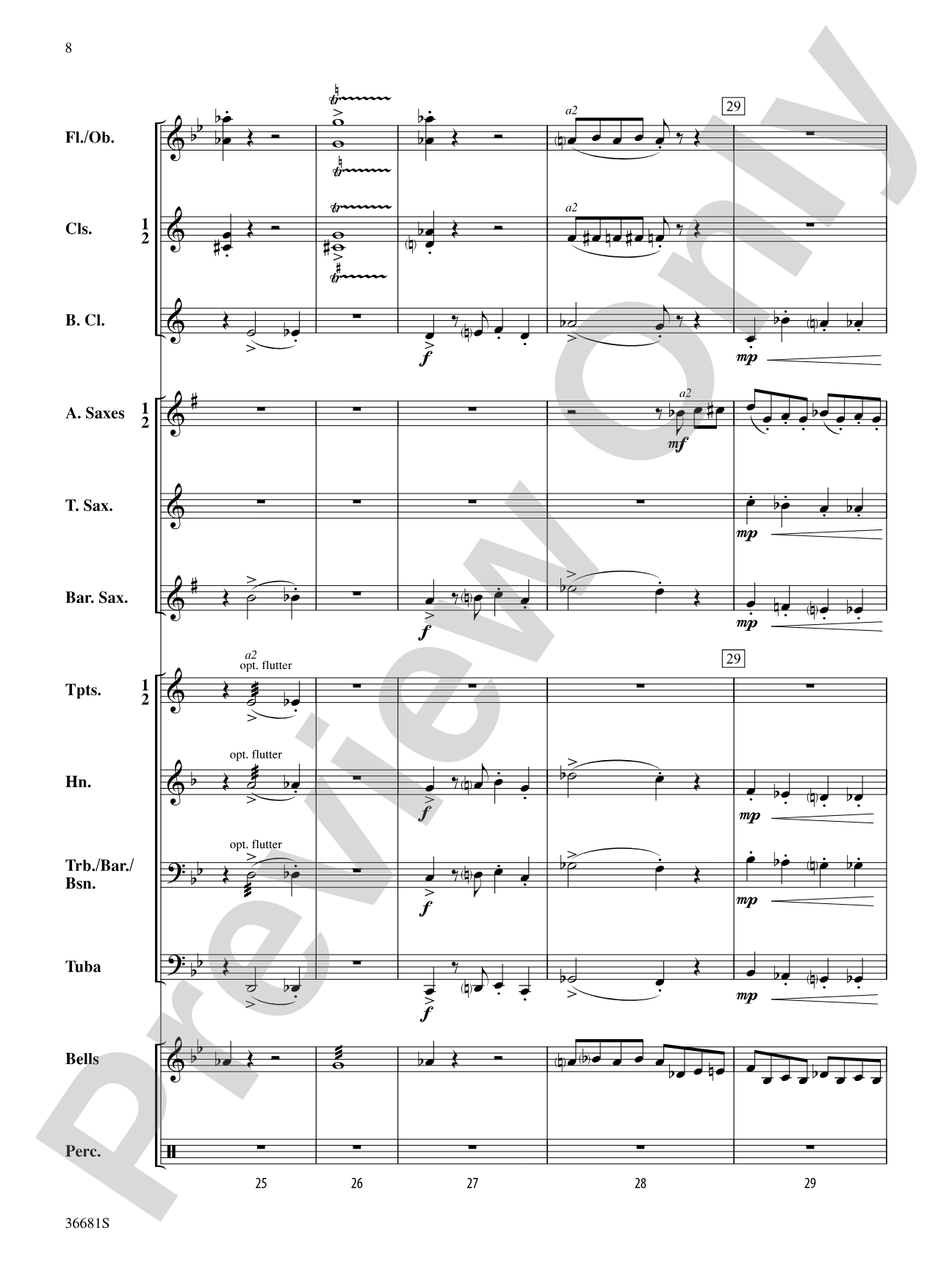 Stomping on Ants: Concert Band Conductor Score & Parts