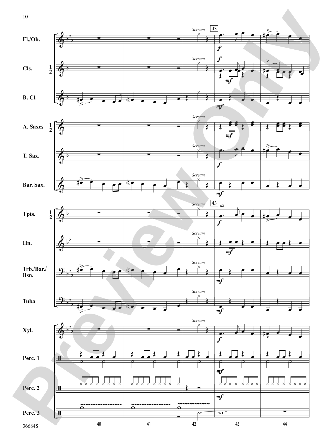 Spookyville: Concert Band Conductor Score & Parts