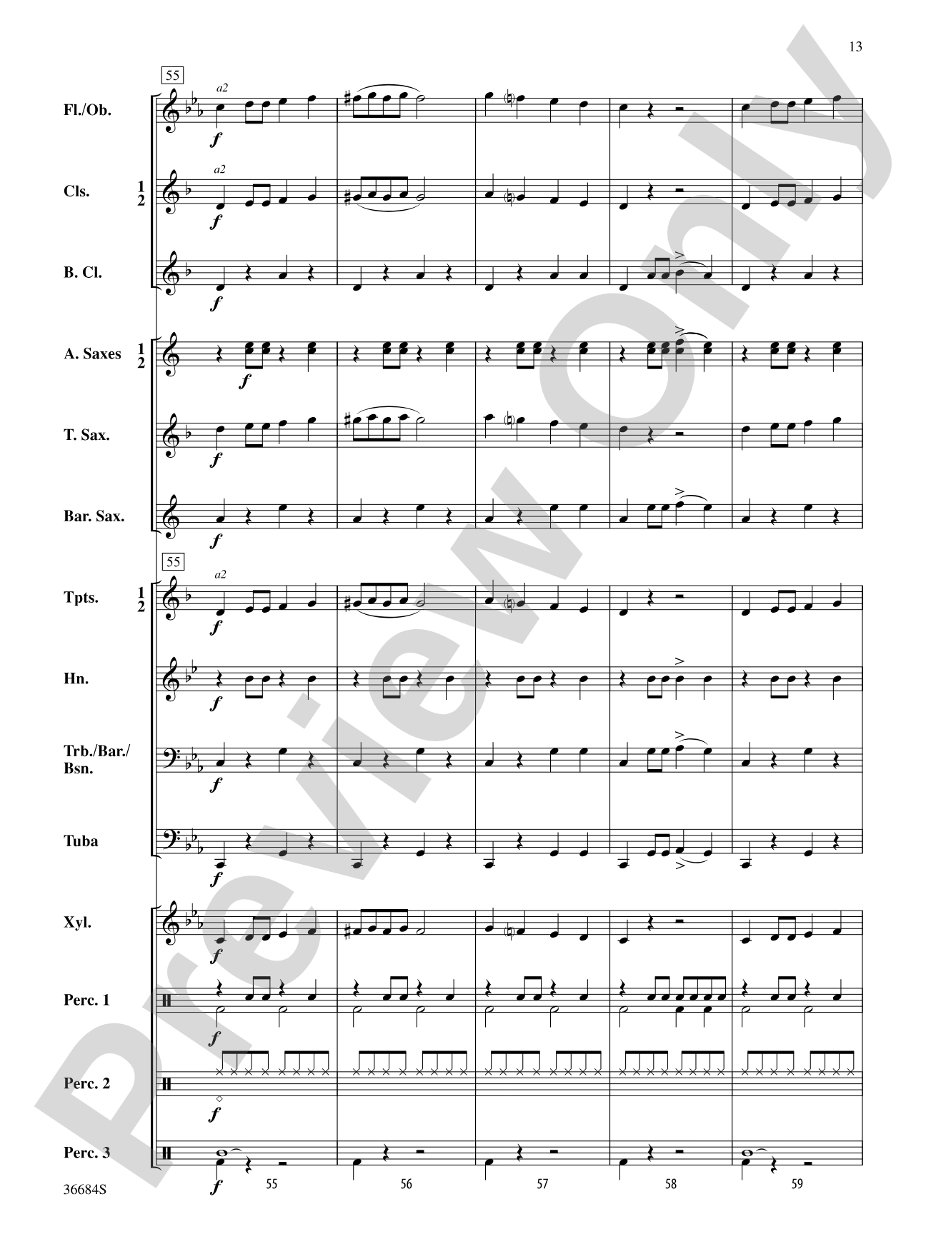 Spookyville: Concert Band Conductor Score & Parts