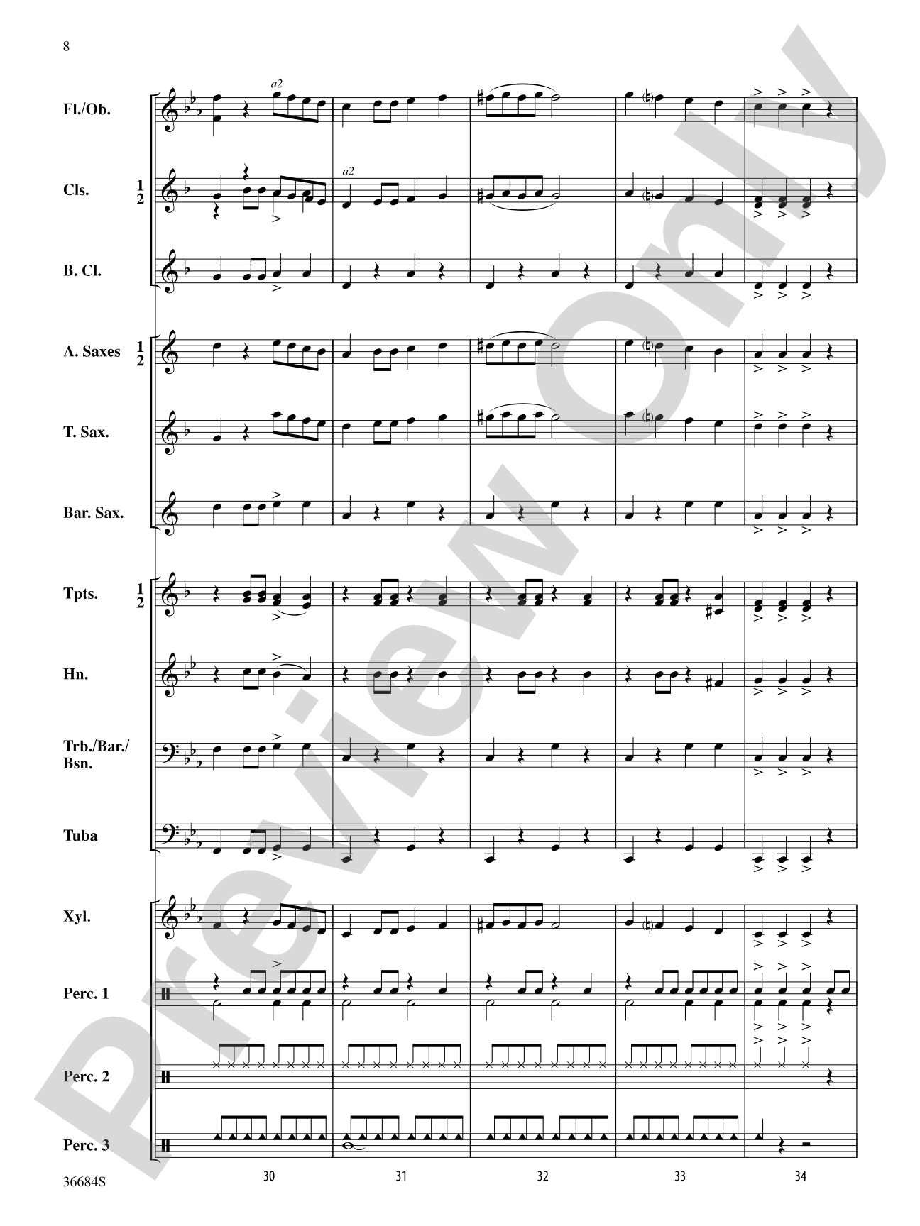 Spookyville: Concert Band Conductor Score & Parts