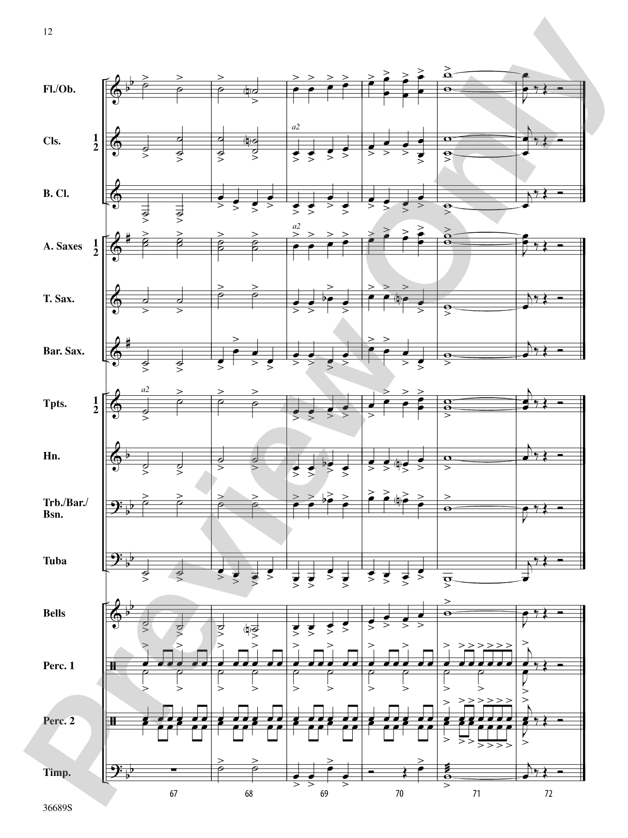 Two Irish Folk Songs: Concert Band Conductor Score & Parts