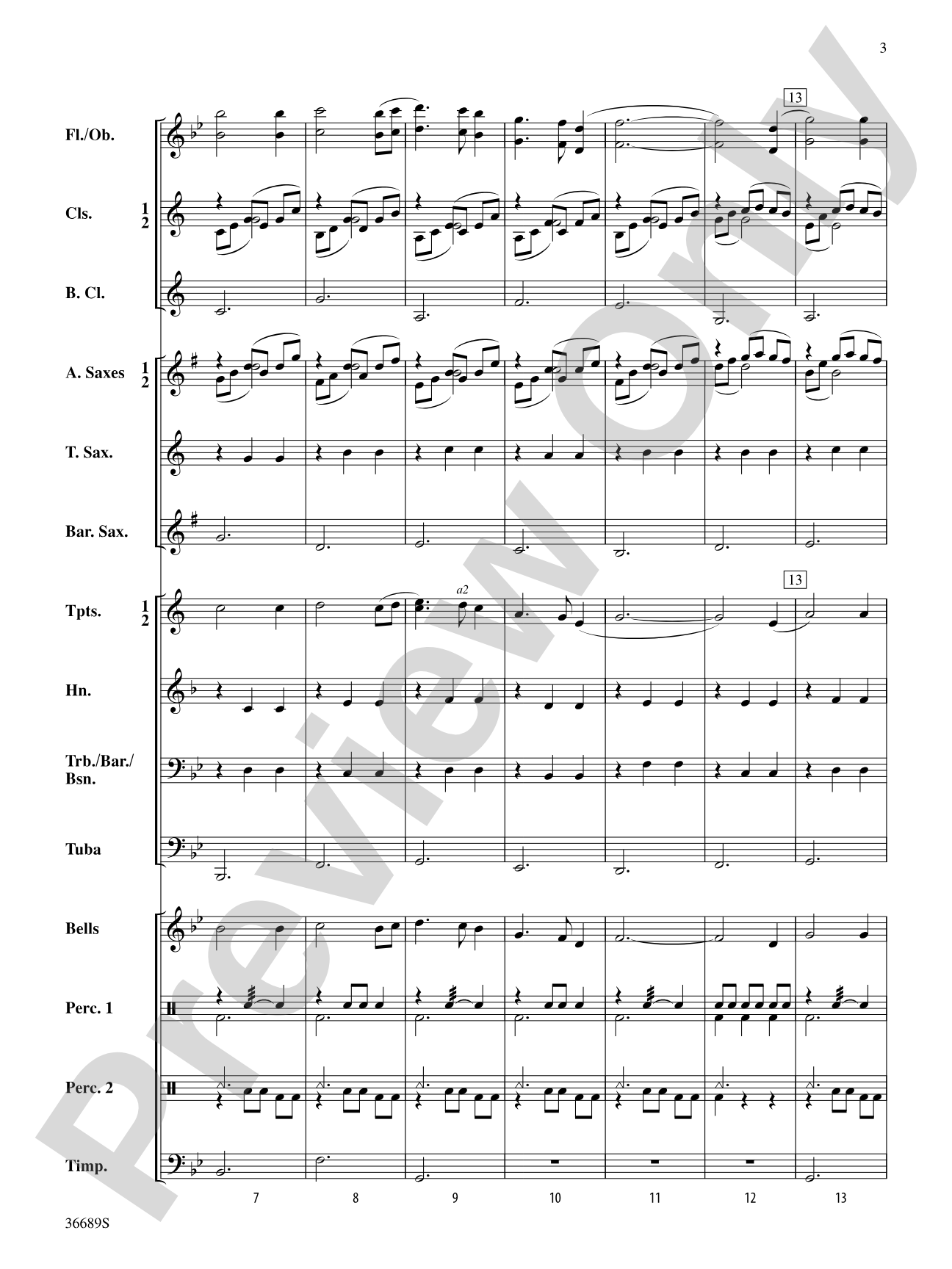 Two Irish Folk Songs: Concert Band Conductor Score & Parts