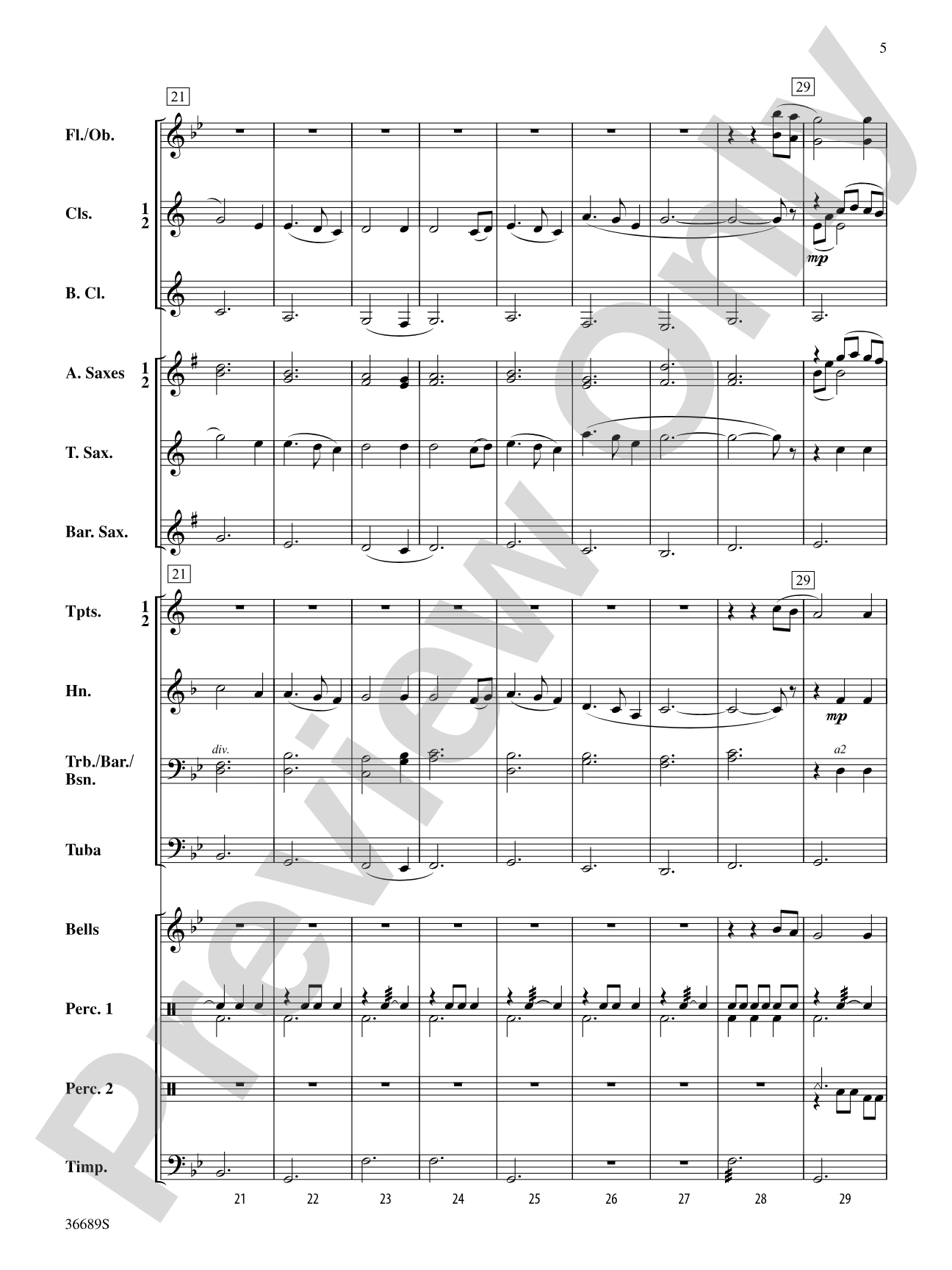 Two Irish Folk Songs: Concert Band Conductor Score & Parts