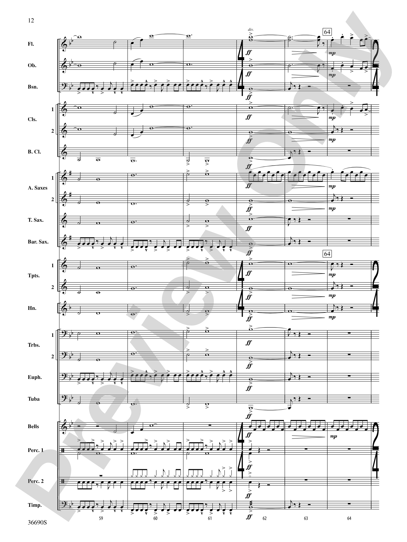 Metrix: Concert Band Conductor Score & Parts