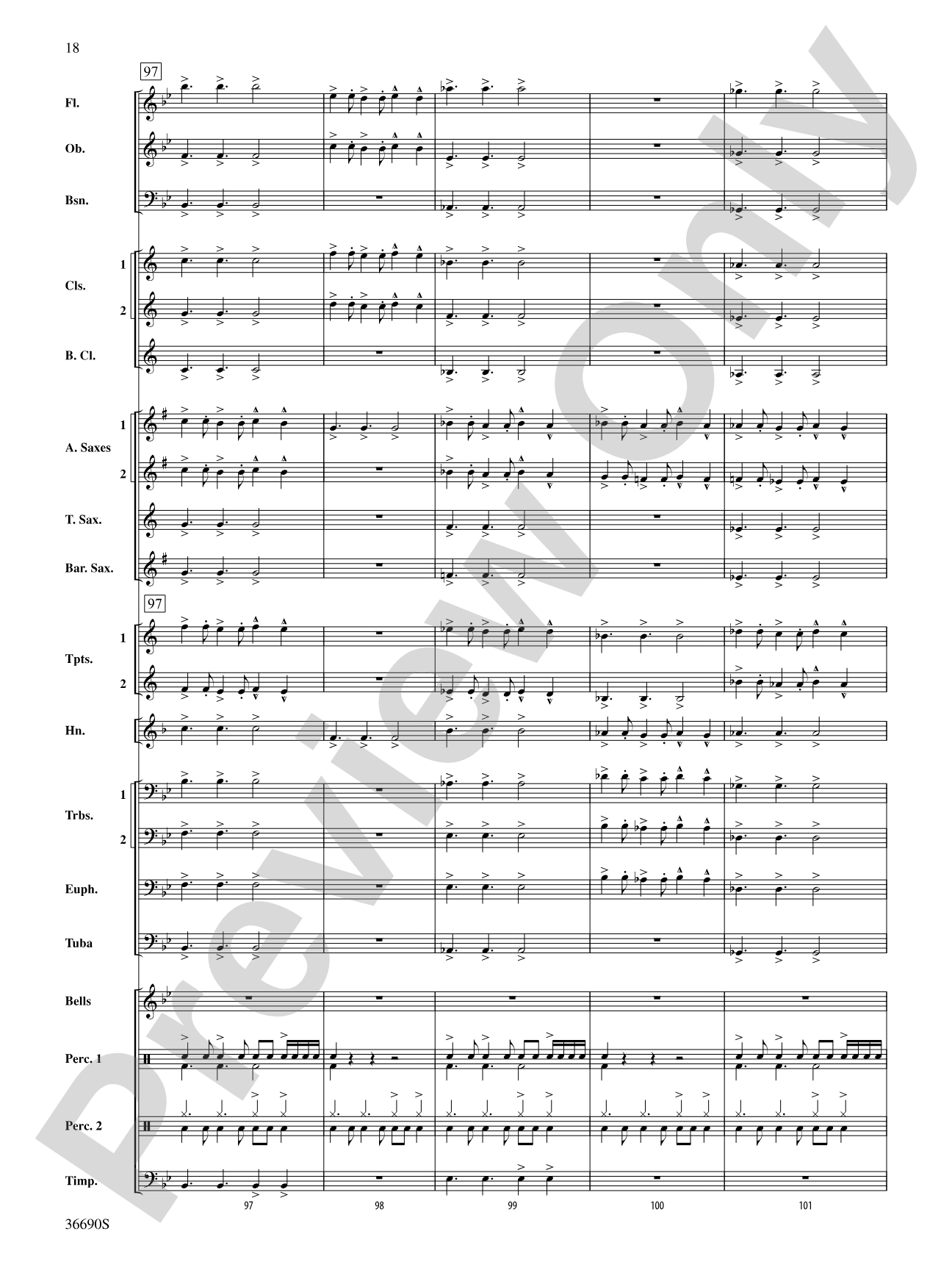Metrix: Concert Band Conductor Score & Parts