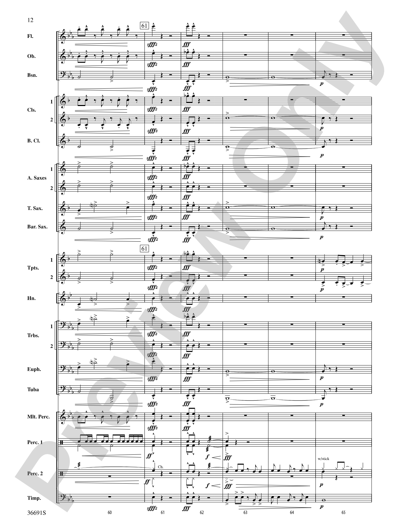 Spontaneous Combustion: Concert Band Conductor Score & Parts