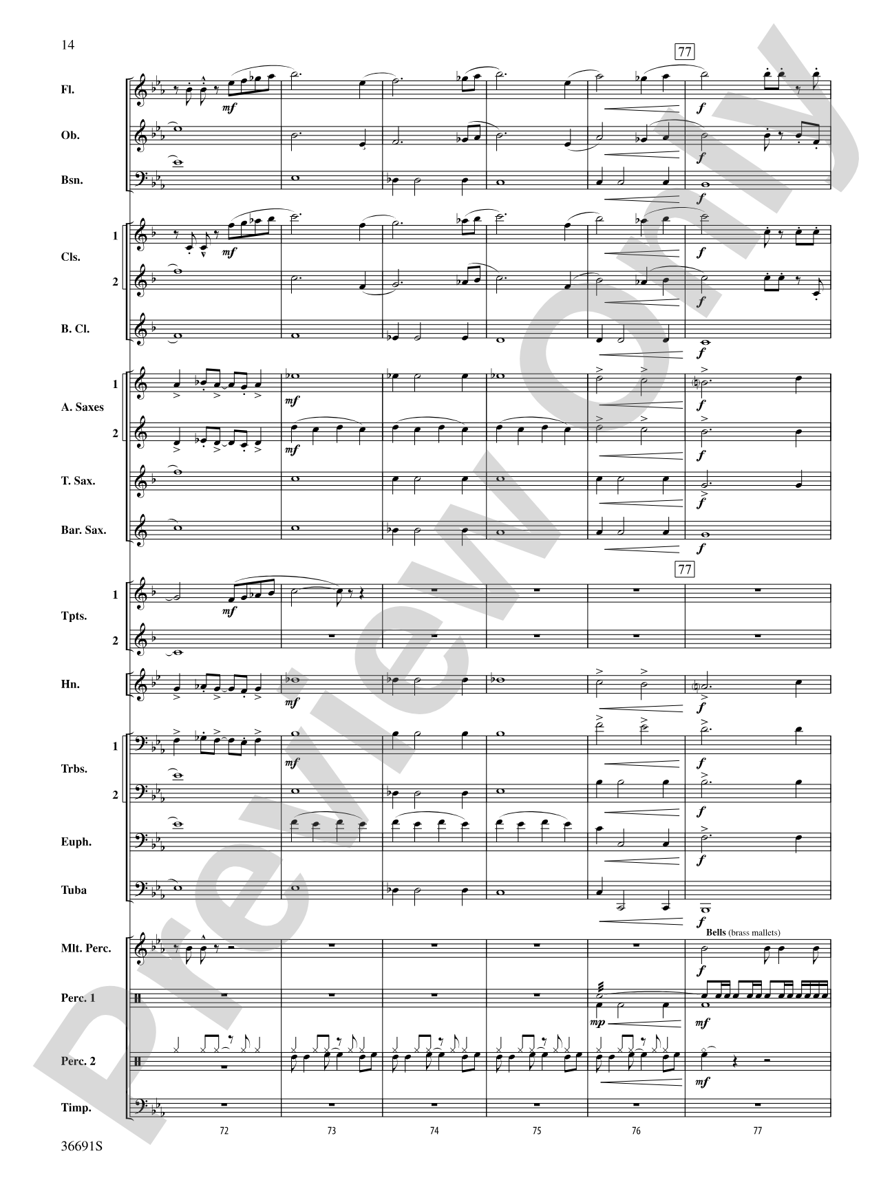 Spontaneous Combustion: Concert Band Conductor Score & Parts