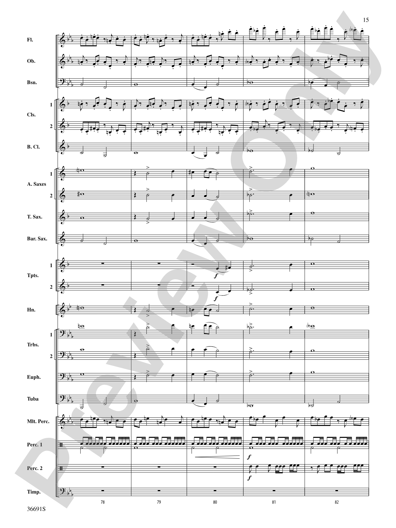 Spontaneous Combustion: Concert Band Conductor Score & Parts