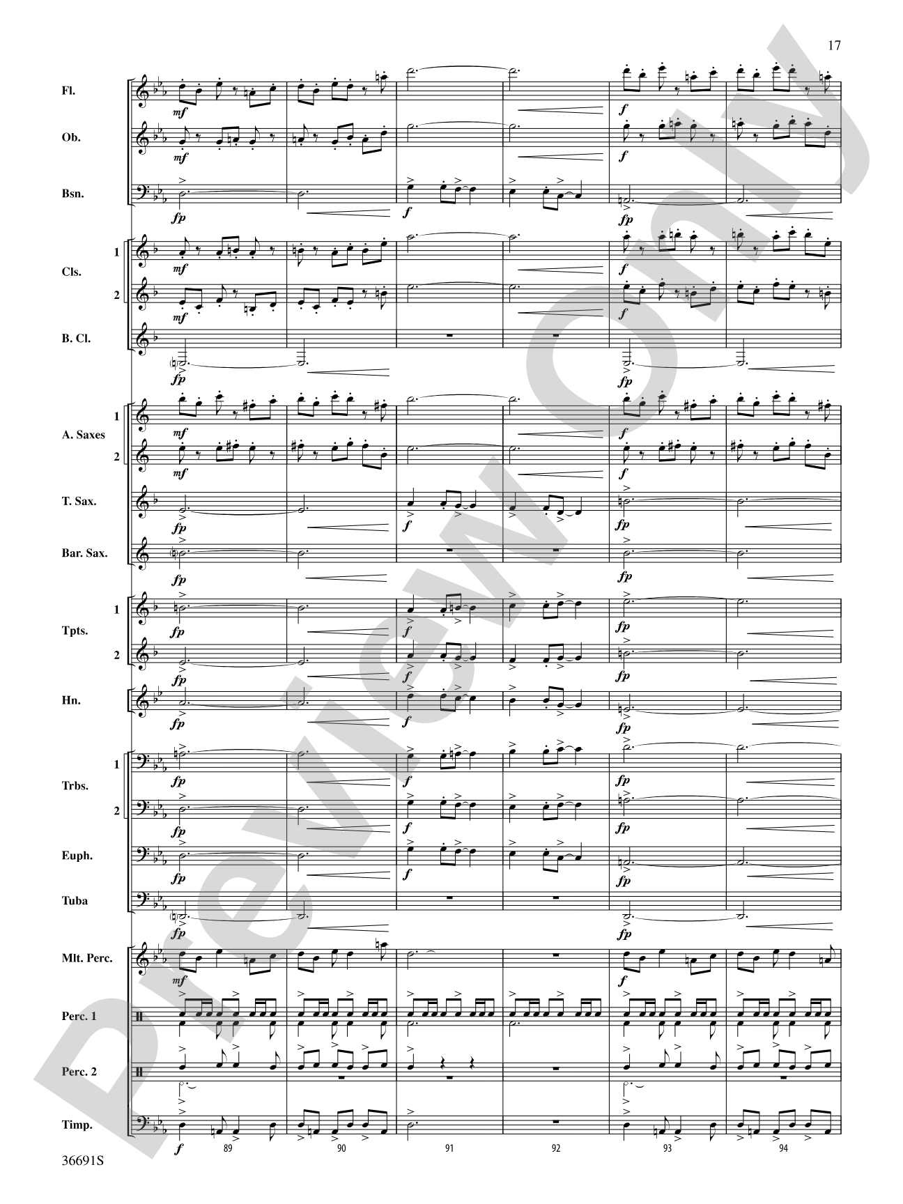 Spontaneous Combustion: Concert Band Conductor Score & Parts