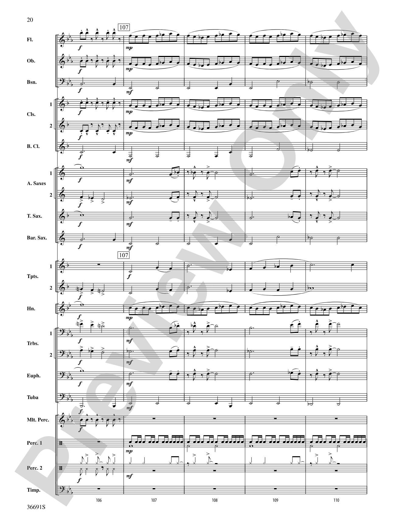 Spontaneous Combustion: Concert Band Conductor Score & Parts