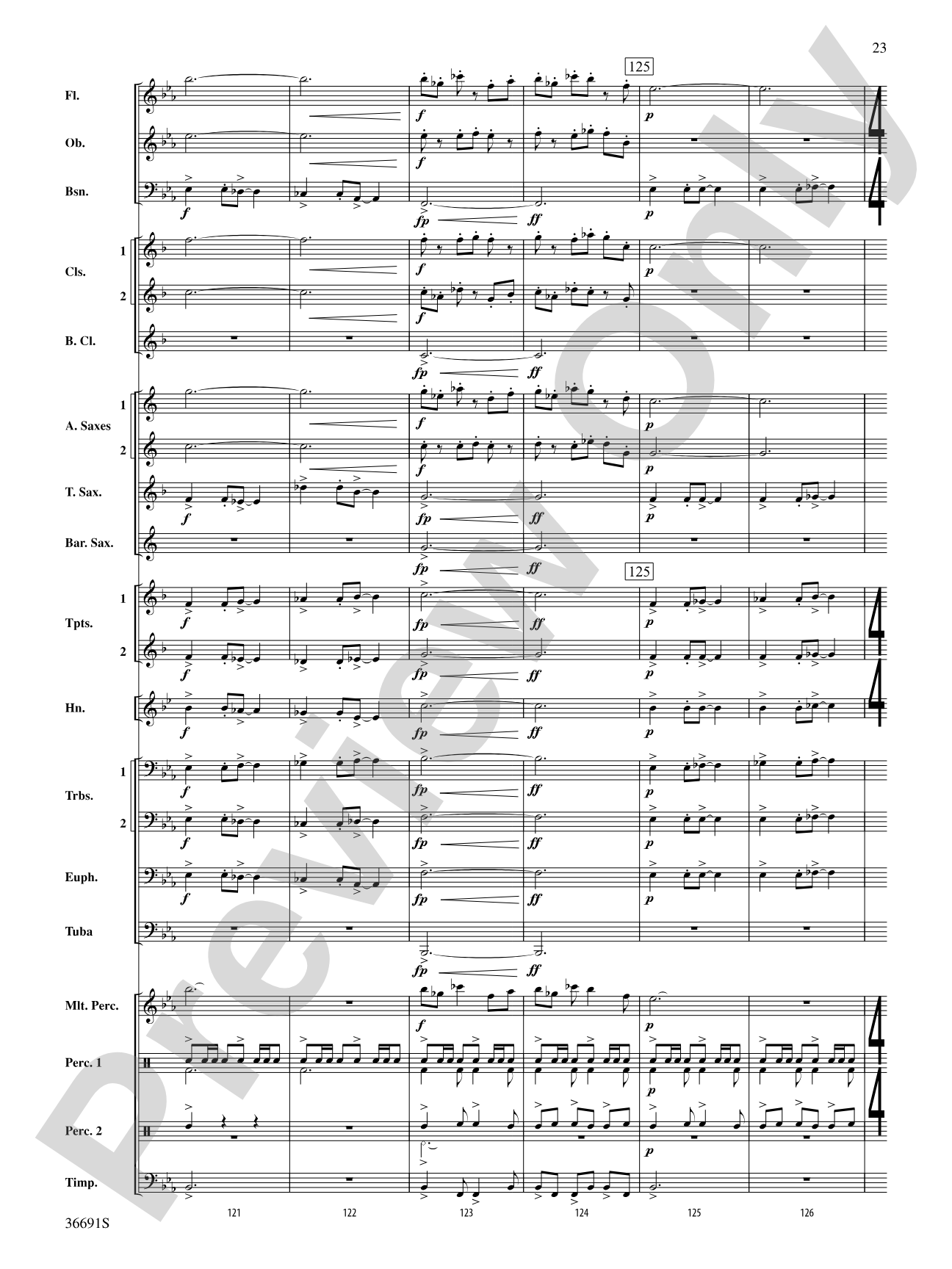 Spontaneous Combustion: Concert Band Conductor Score & Parts