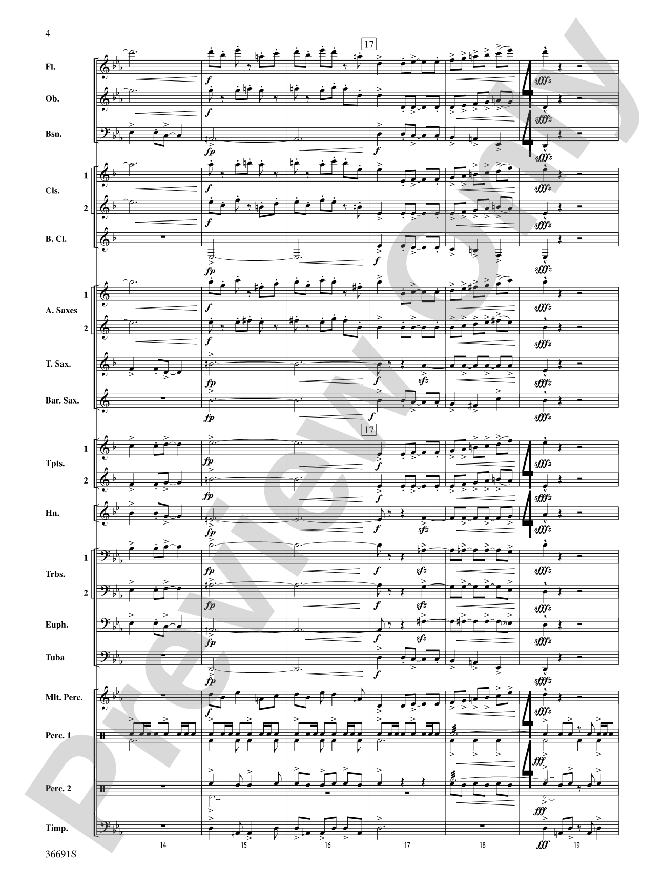Spontaneous Combustion: Concert Band Conductor Score & Parts