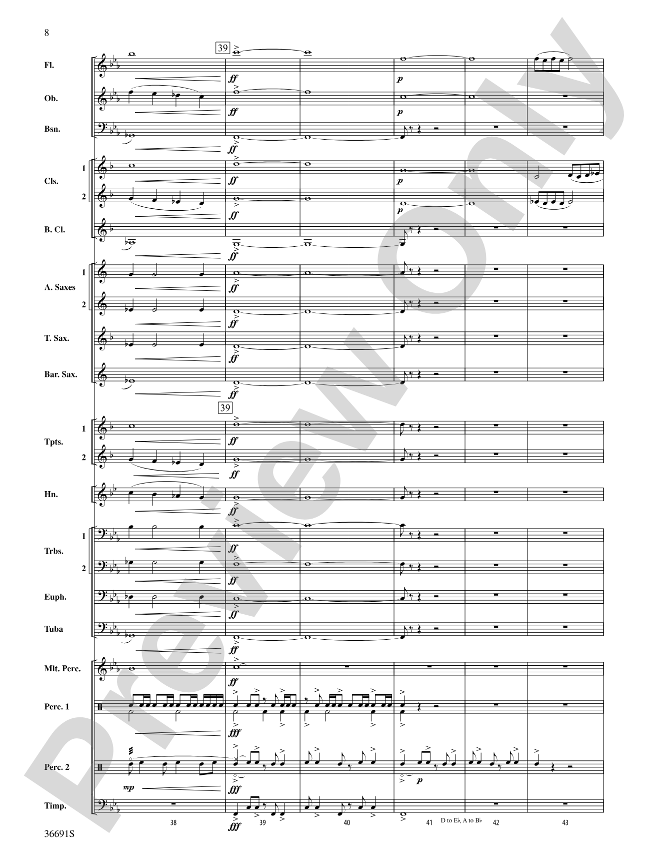 Spontaneous Combustion: Concert Band Conductor Score & Parts