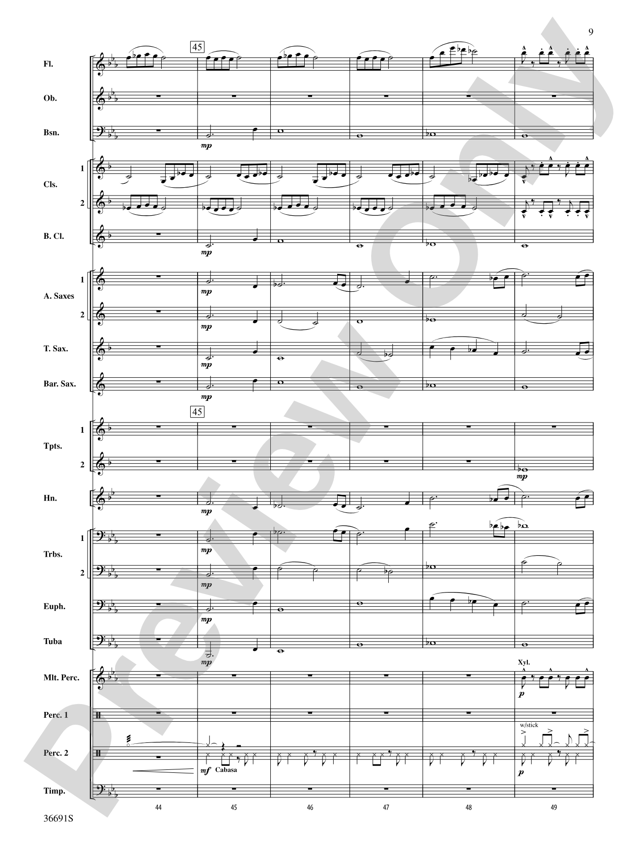 Spontaneous Combustion: Concert Band Conductor Score & Parts