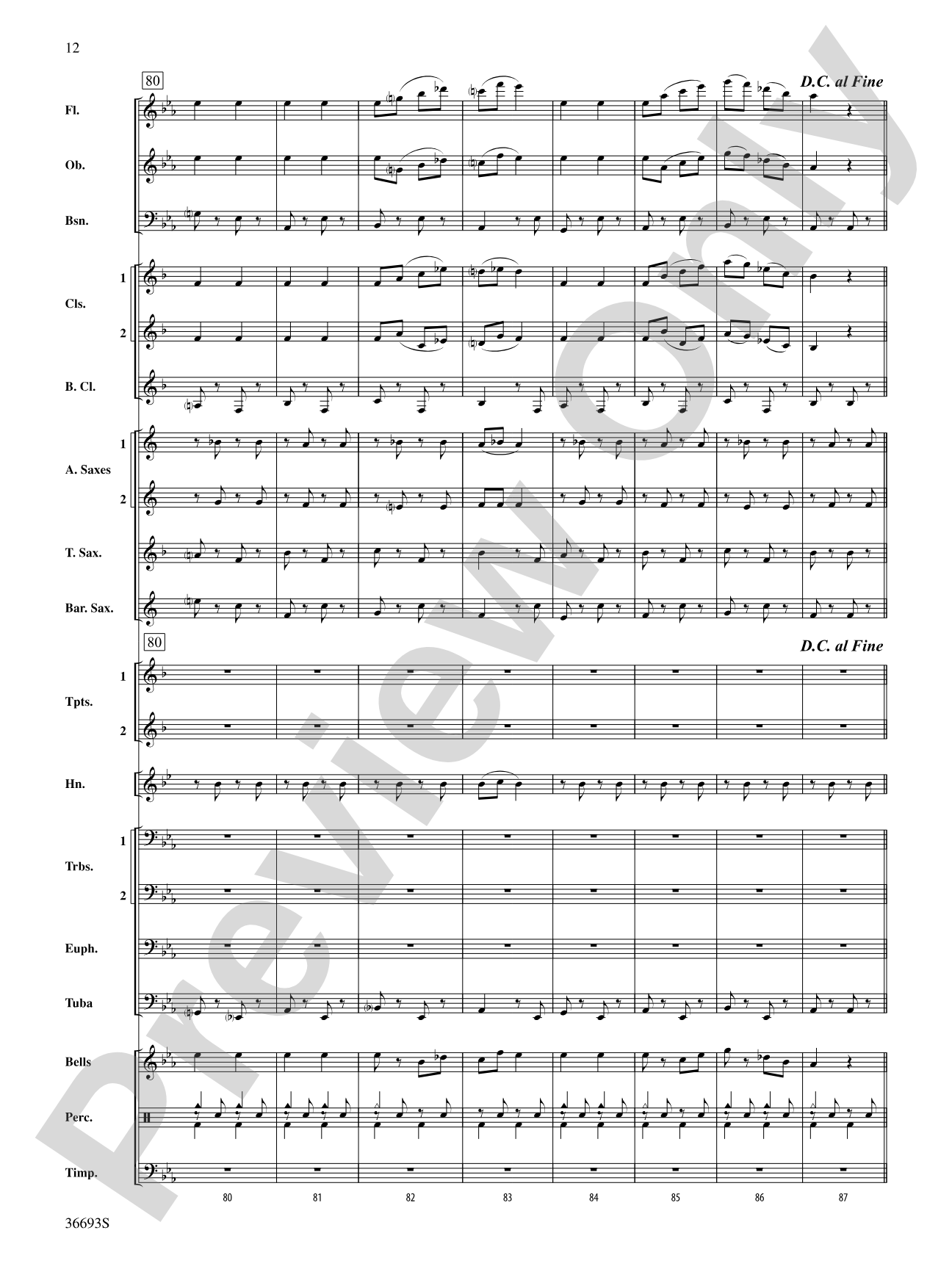 Marche Militaire: Concert Band Conductor Score & Parts