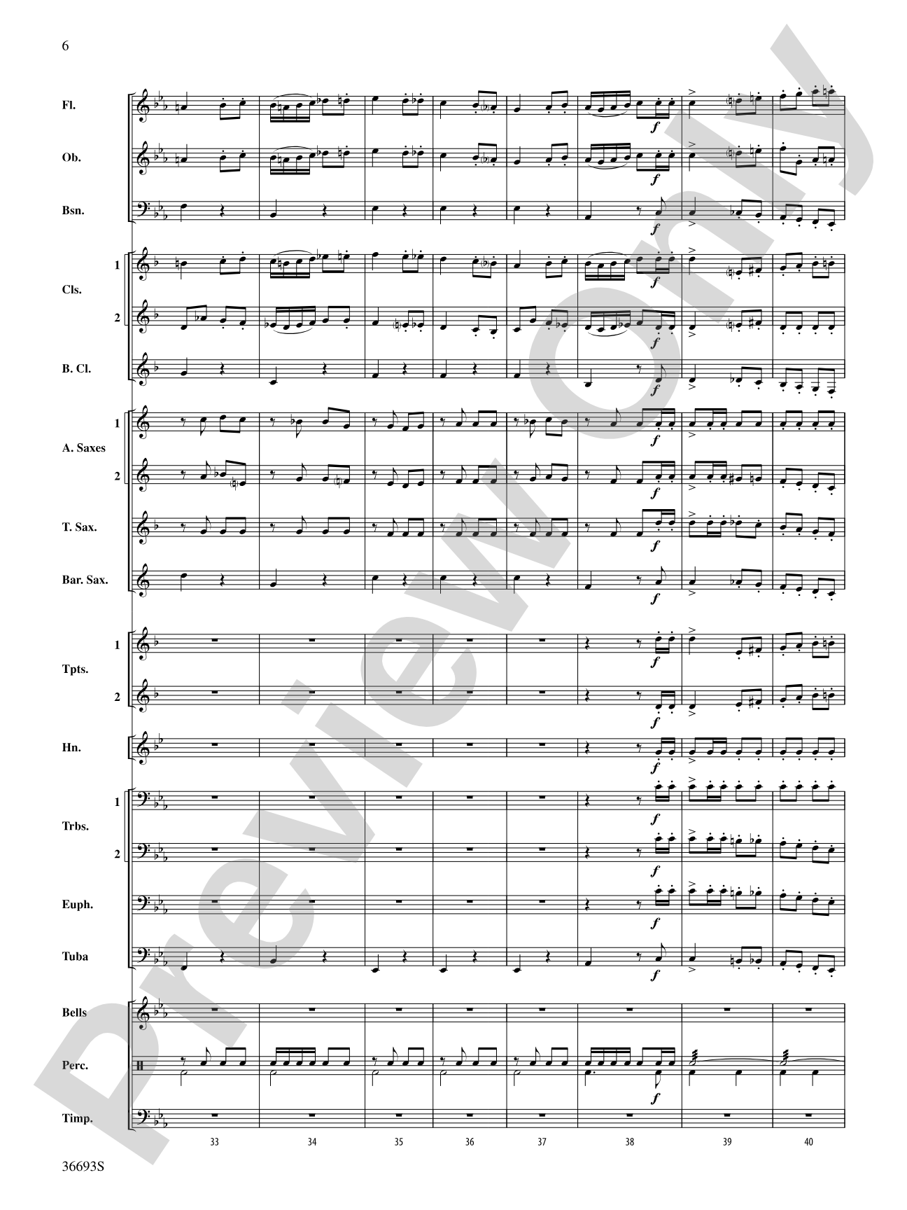 Marche Militaire: Concert Band Conductor Score & Parts