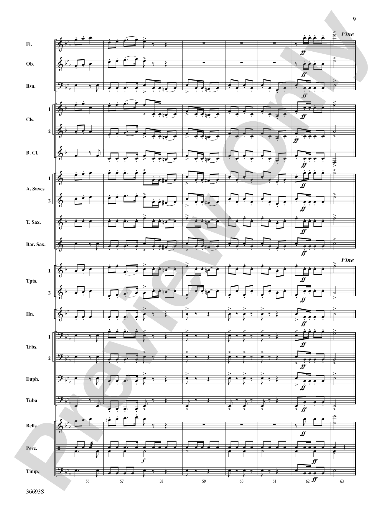 Marche Militaire: Concert Band Conductor Score & Parts