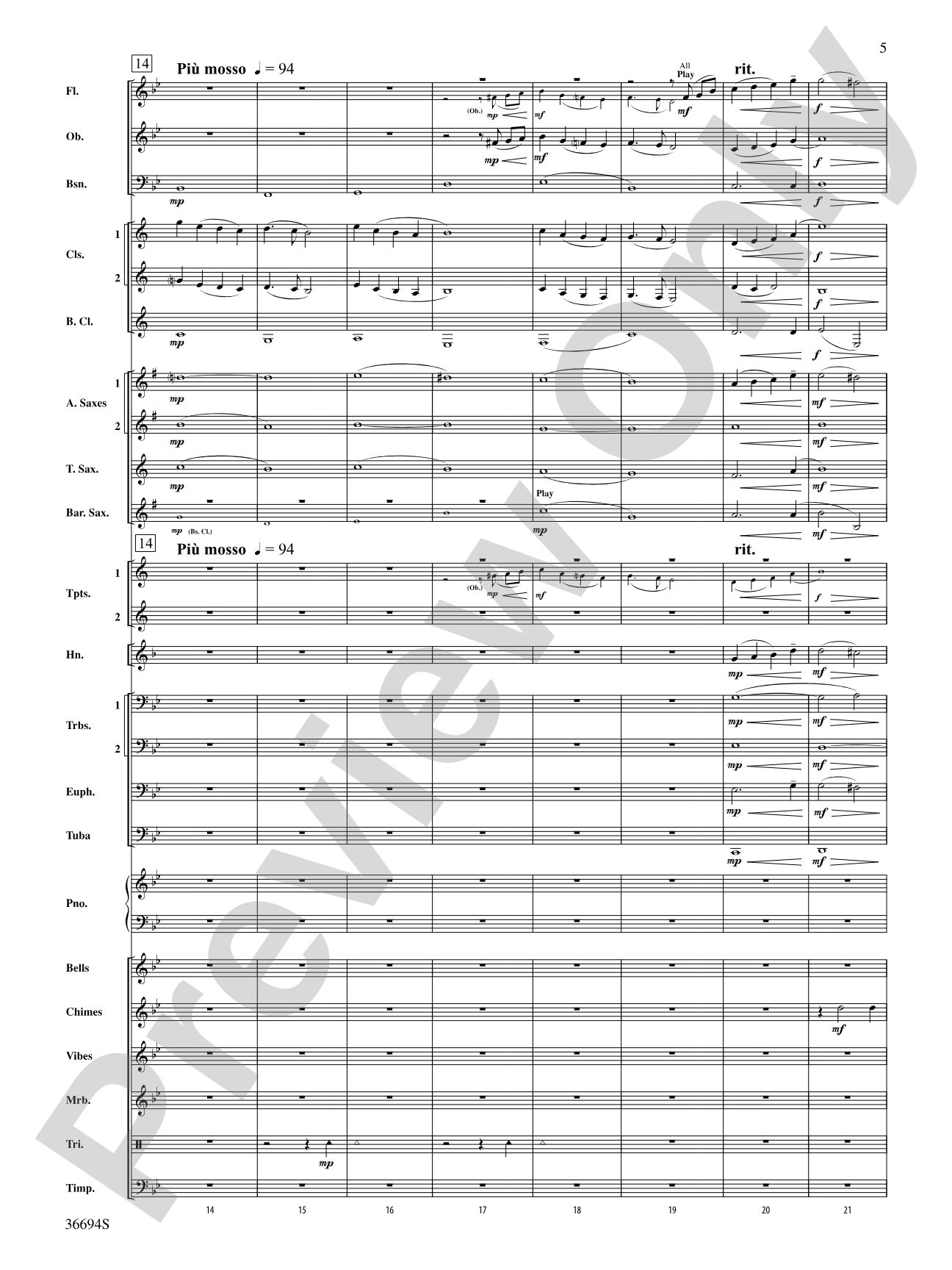 Falling Leaves: Score