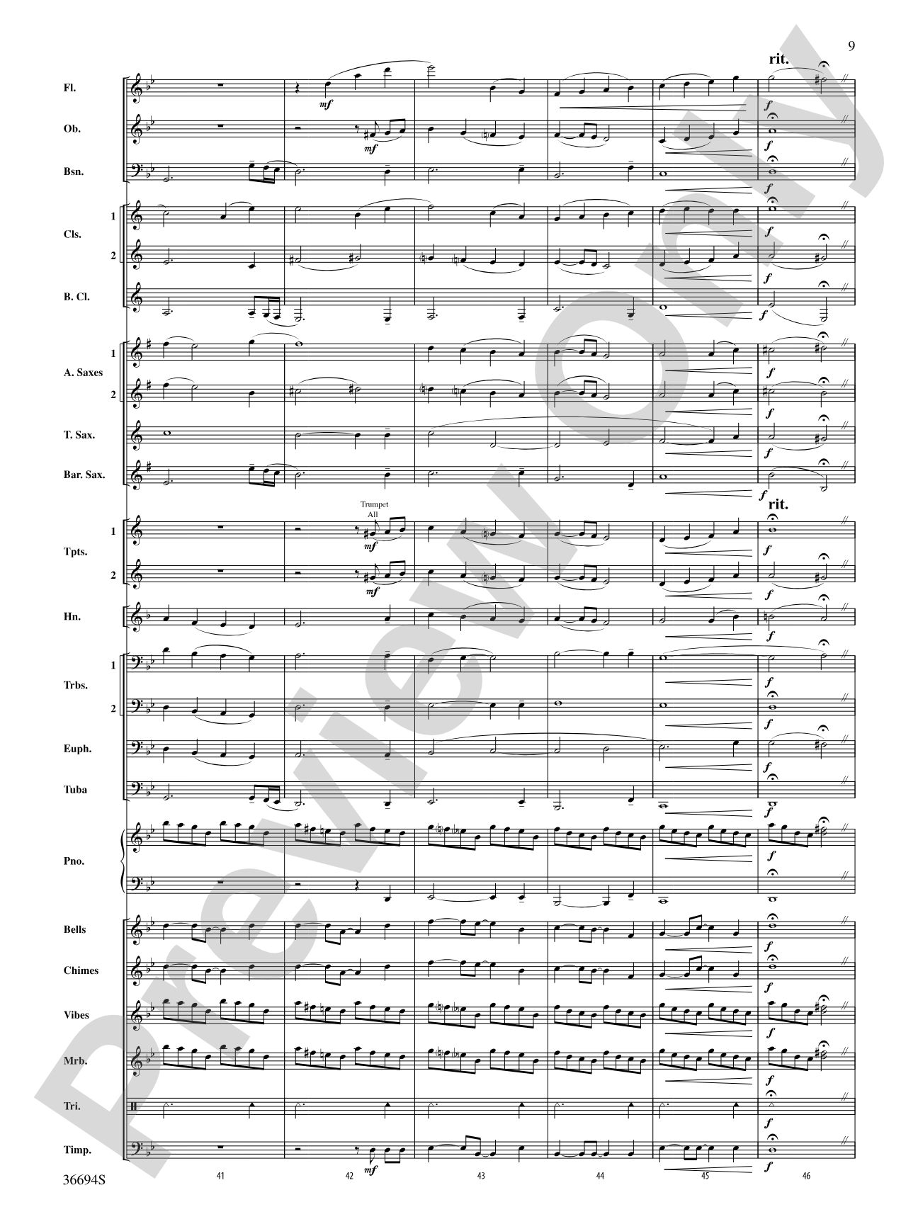Falling Leaves: Score