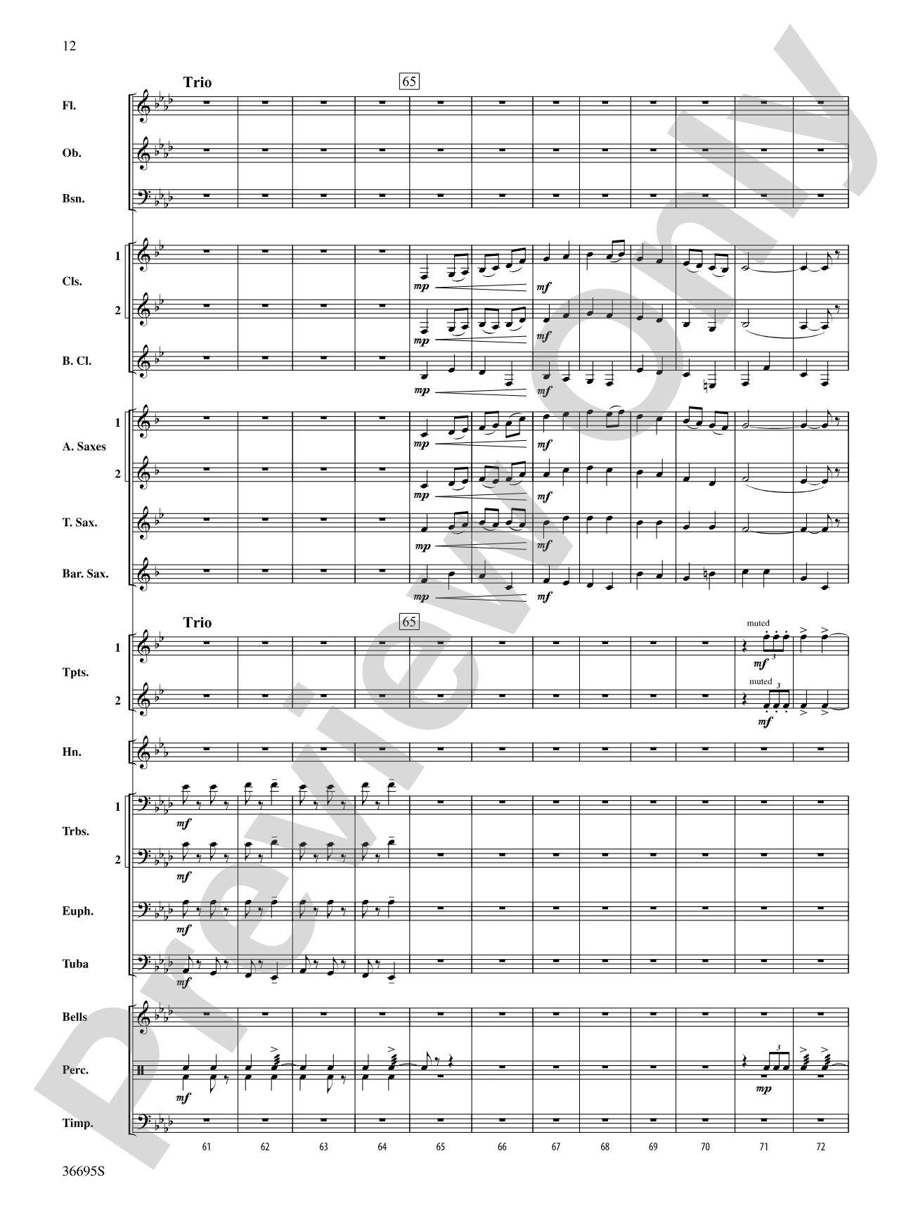 The Warriors: Concert Band Conductor Score & Parts