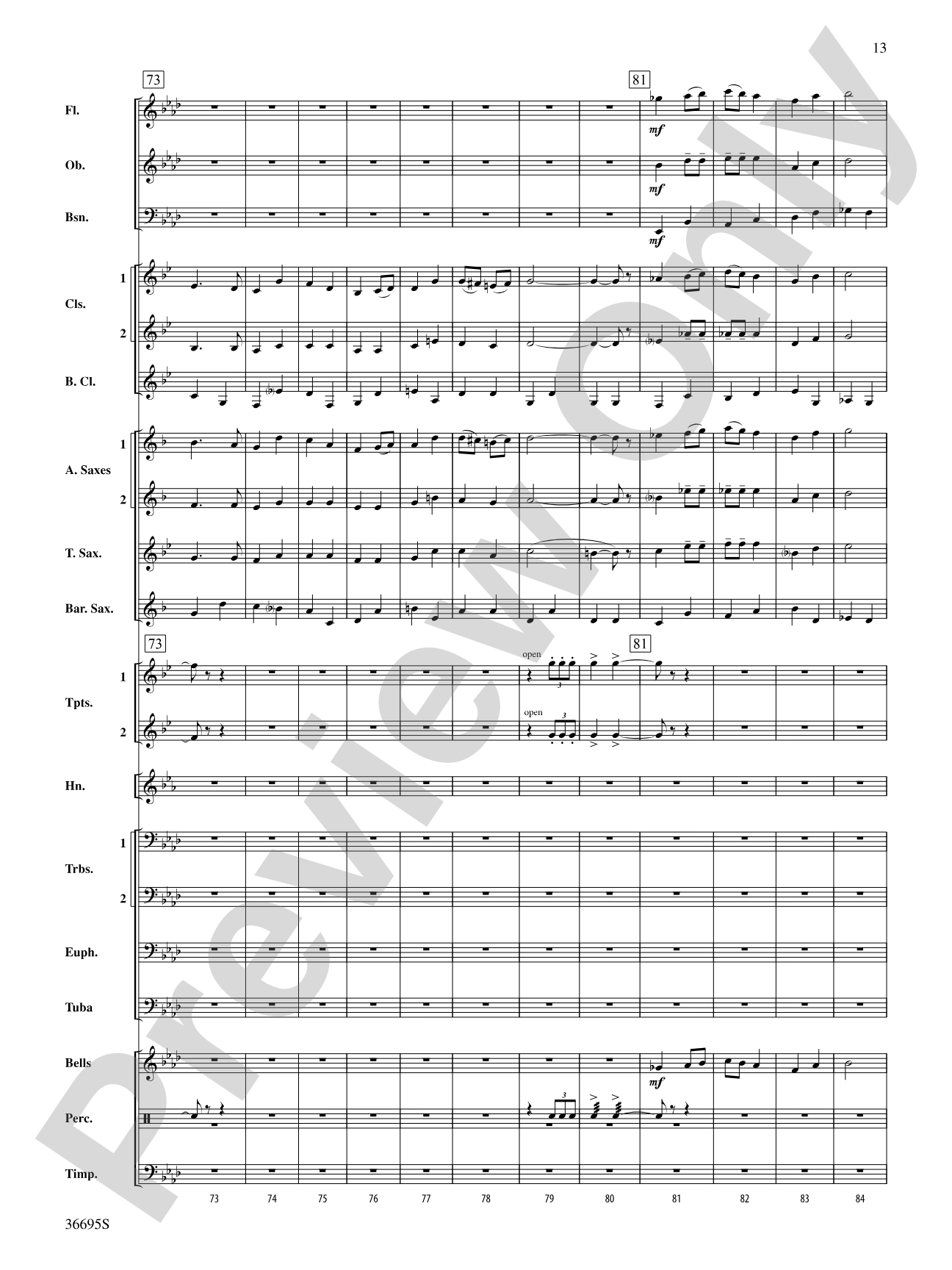 The Warriors: Concert Band Conductor Score & Parts