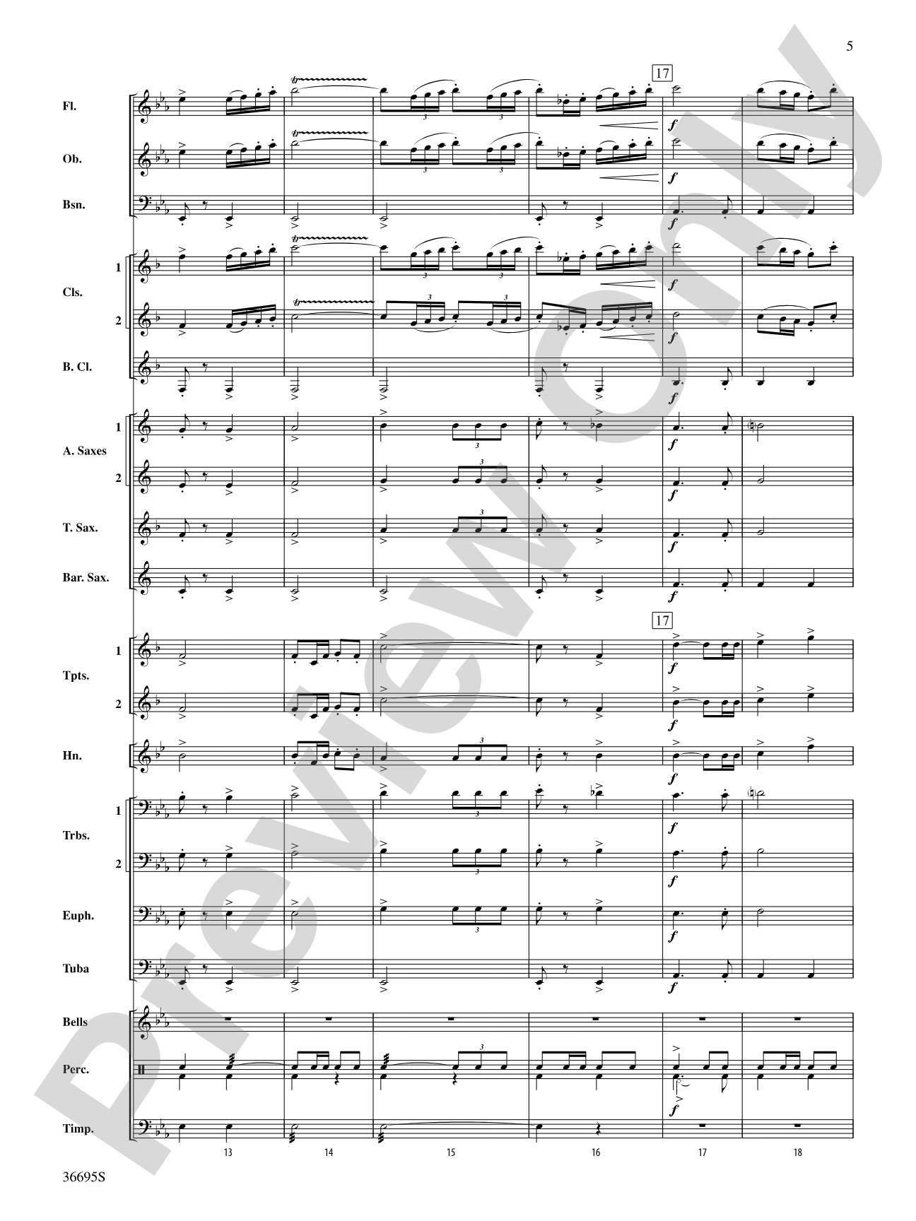 The Warriors: Concert Band Conductor Score & Parts