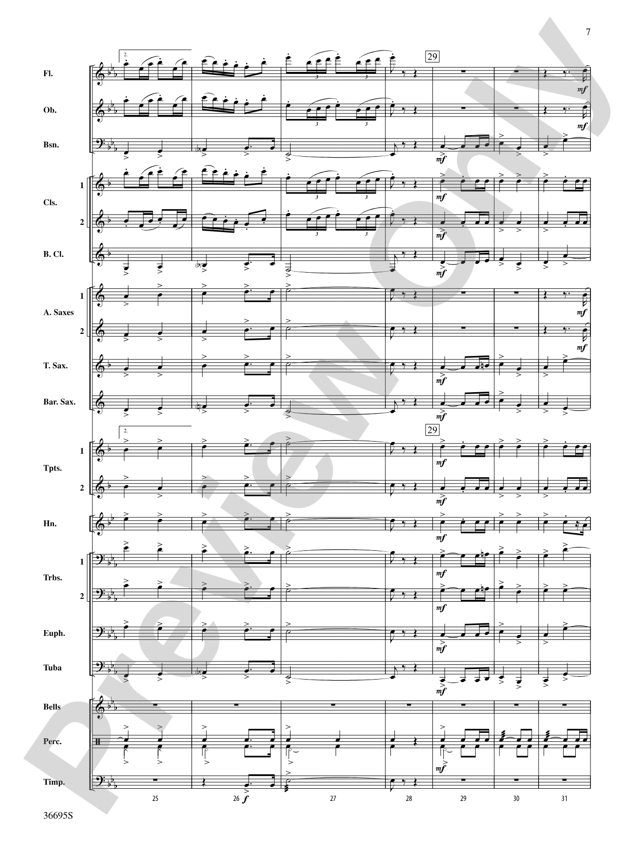 The Warriors: Concert Band Conductor Score & Parts