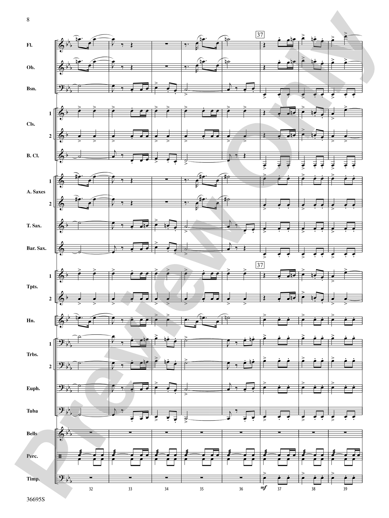 The Warriors: Concert Band Conductor Score & Parts