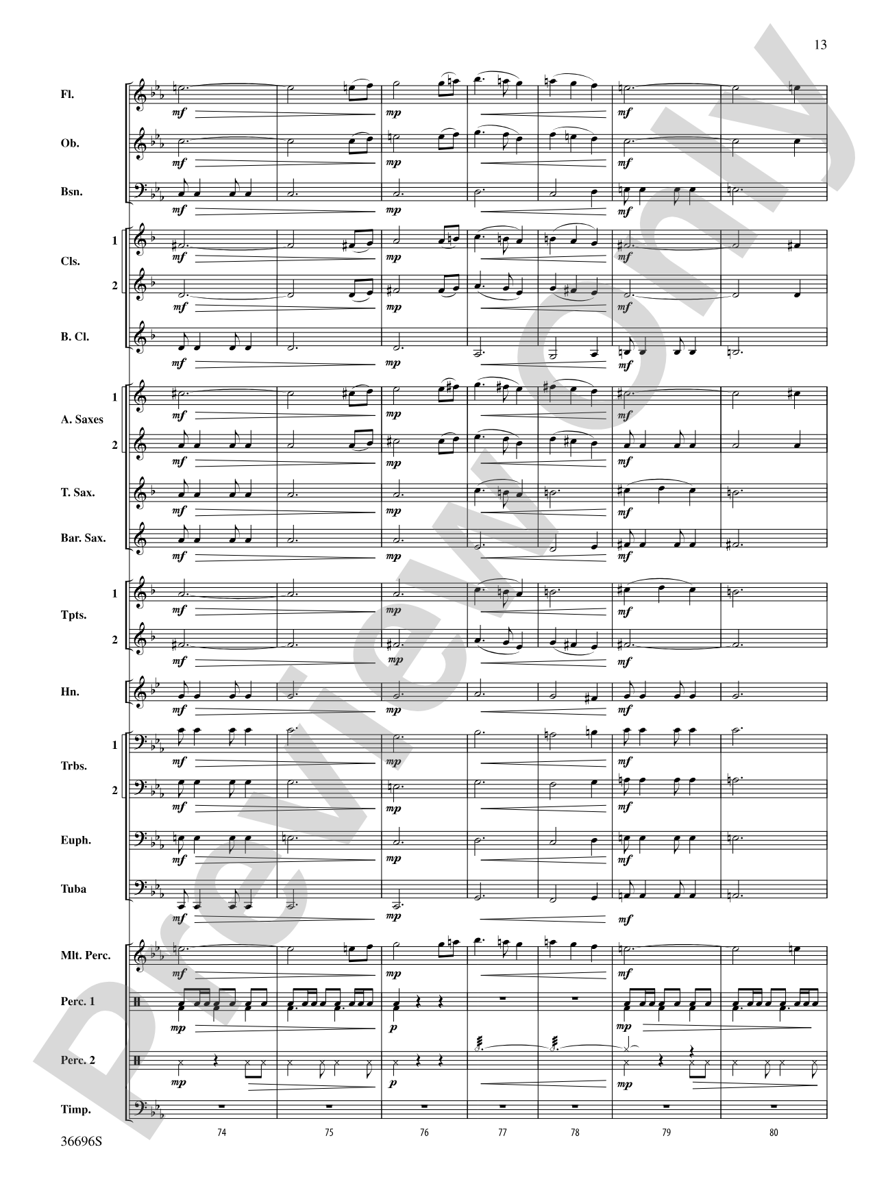 La Madre de los Gatos: Concert Band Conductor Score & Parts