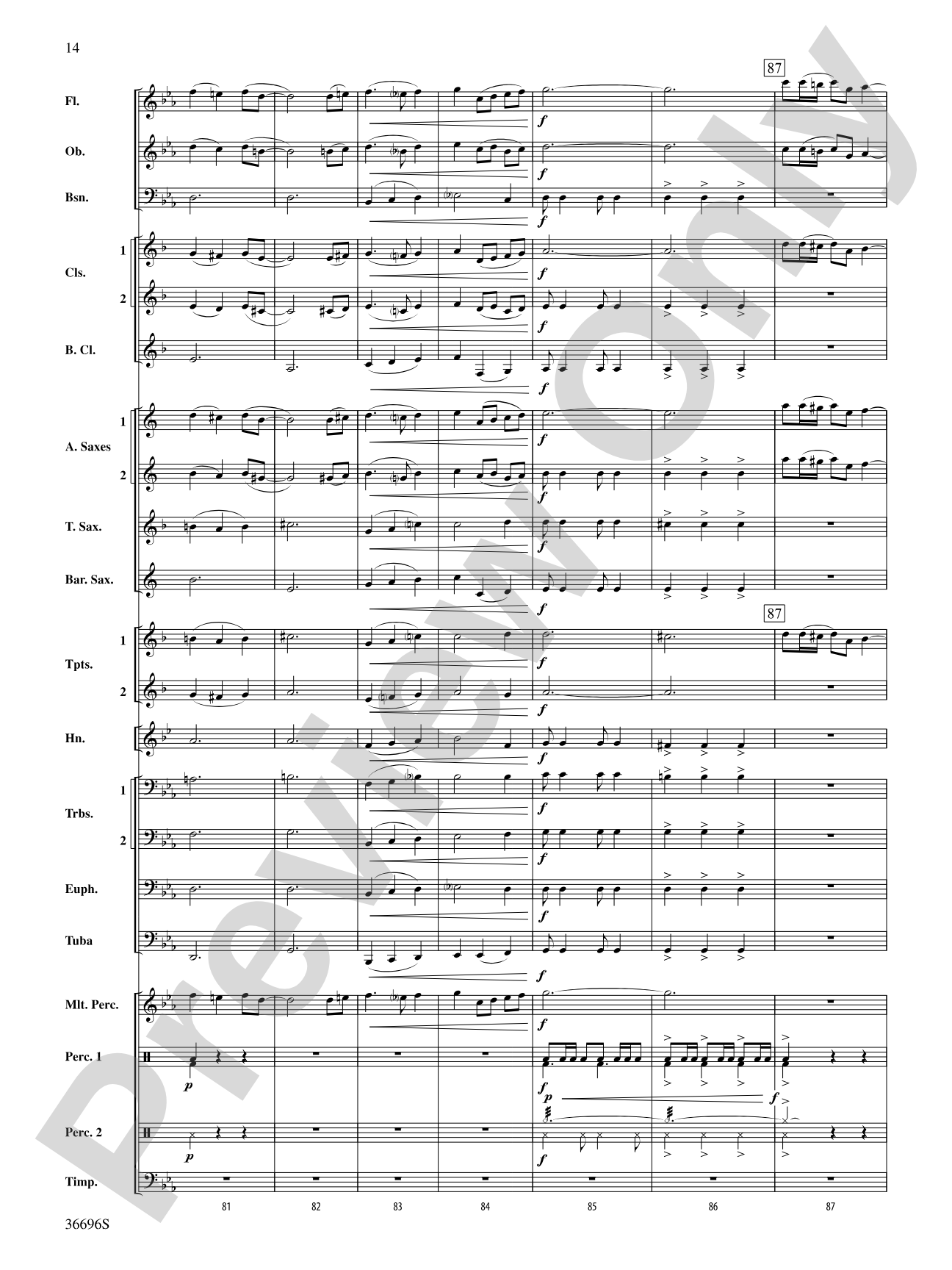 La Madre de los Gatos: Concert Band Conductor Score & Parts