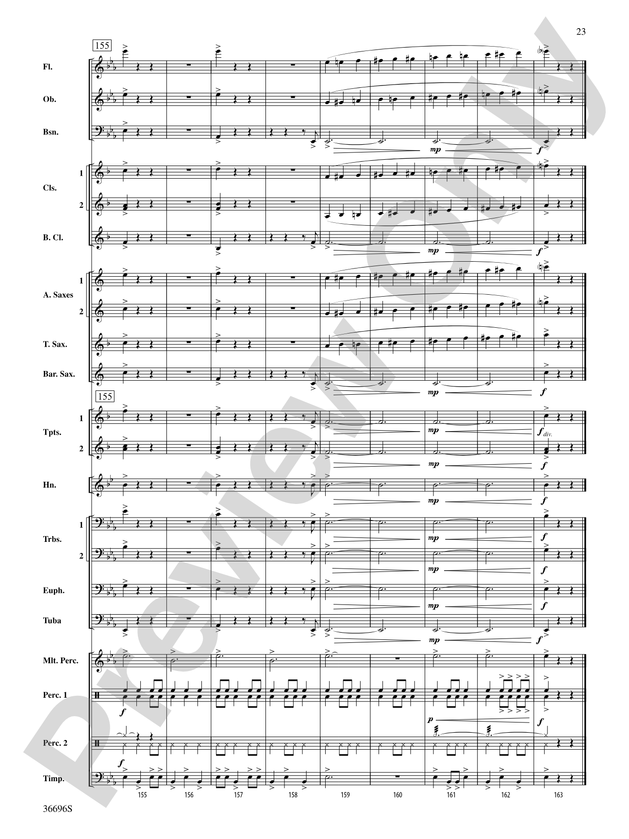 La Madre de los Gatos: Concert Band Conductor Score & Parts