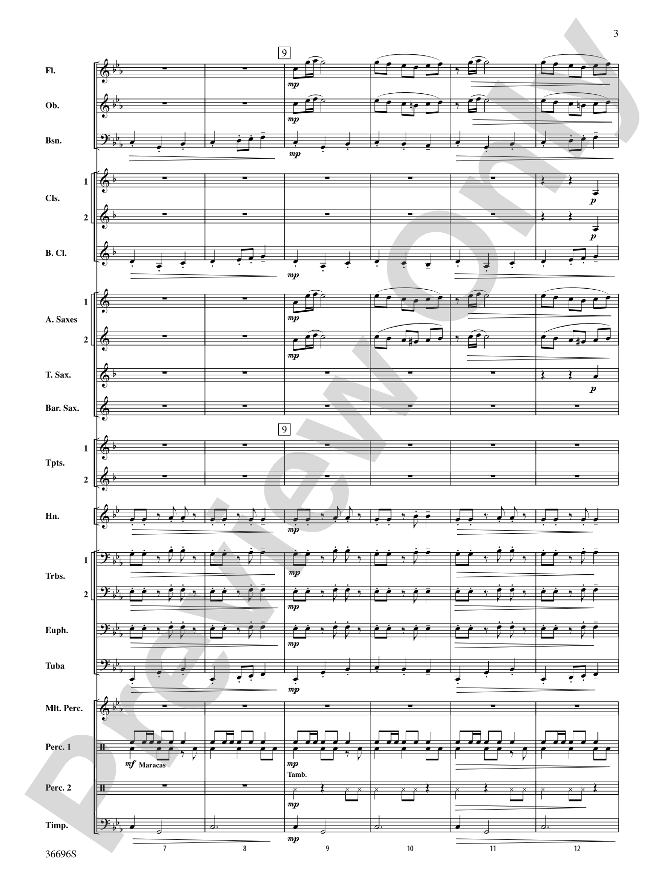 La Madre de los Gatos: Concert Band Conductor Score & Parts