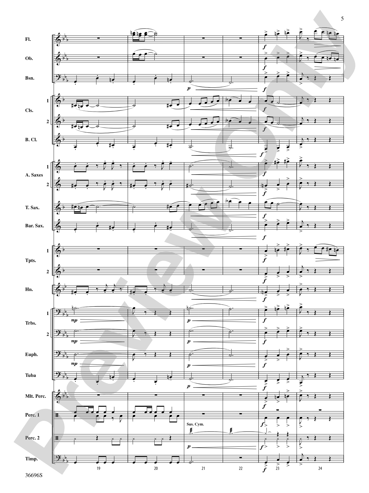 La Madre de los Gatos: Concert Band Conductor Score & Parts