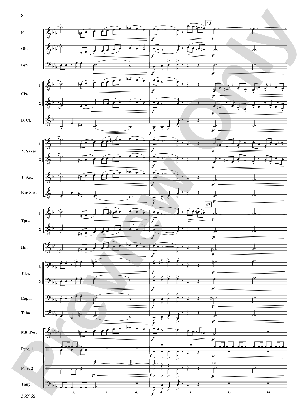 La Madre de los Gatos: Concert Band Conductor Score & Parts