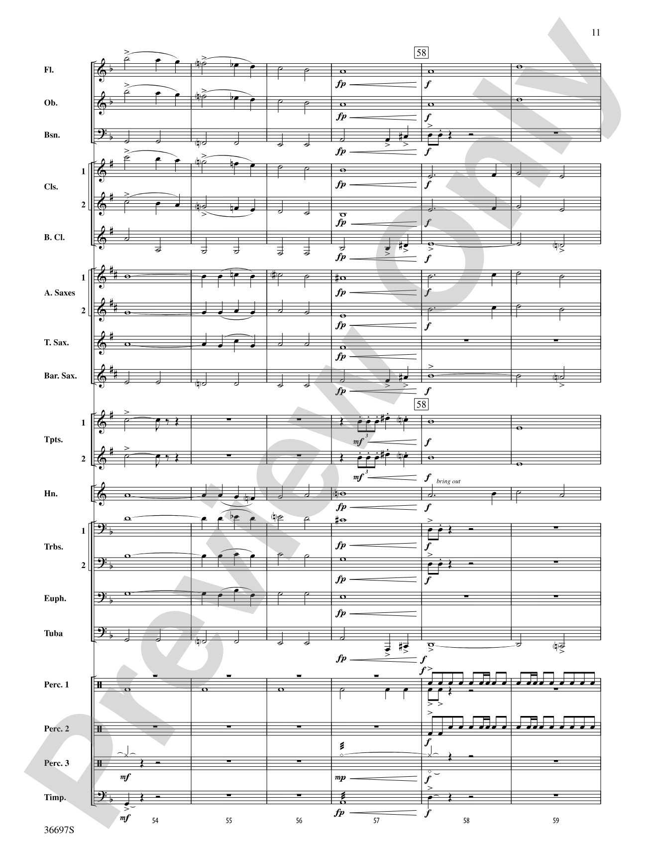 For Honor, For Country: Concert Band Conductor Score & Parts