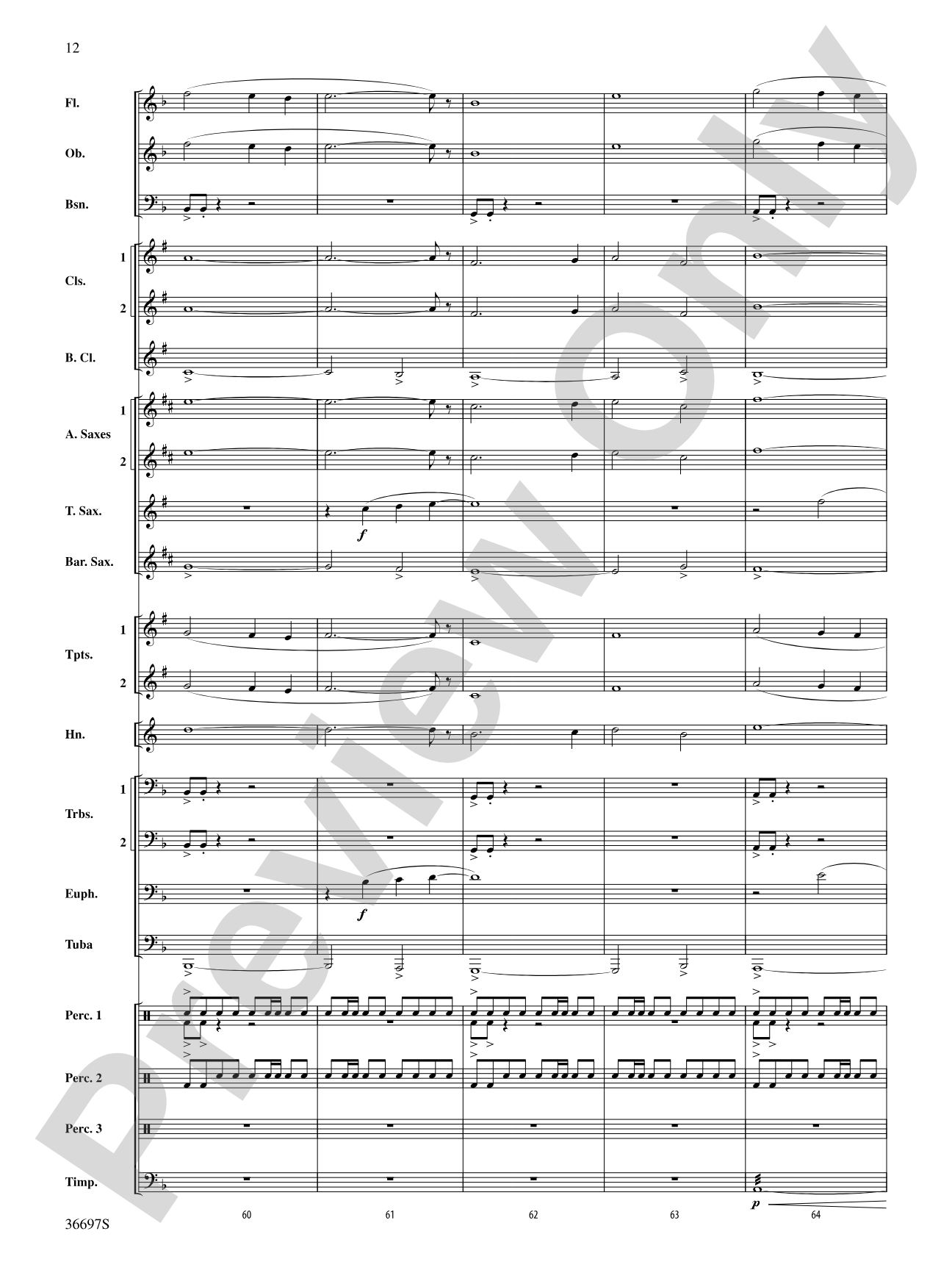 For Honor, For Country: Concert Band Conductor Score & Parts