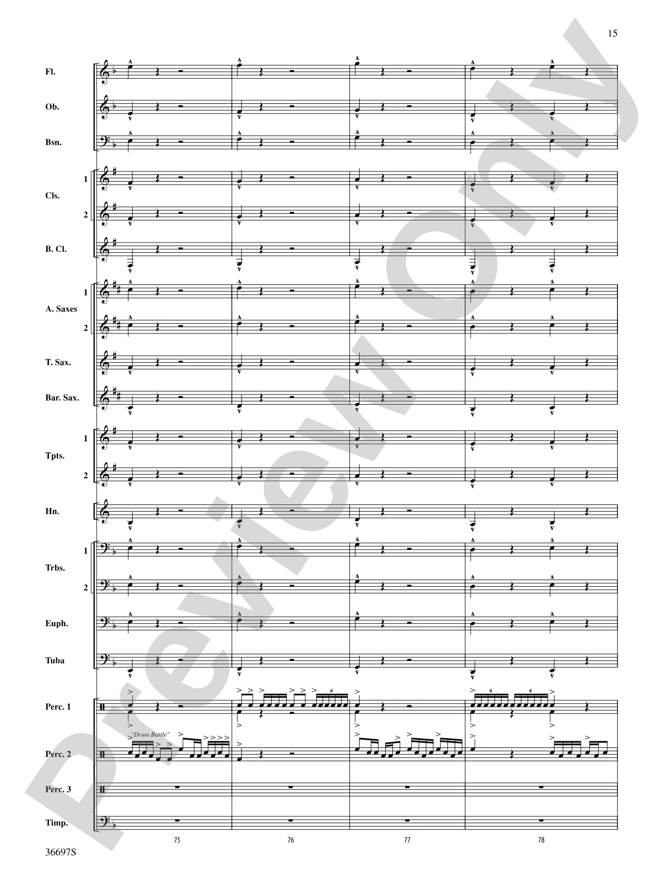 For Honor, For Country: Concert Band Conductor Score & Parts