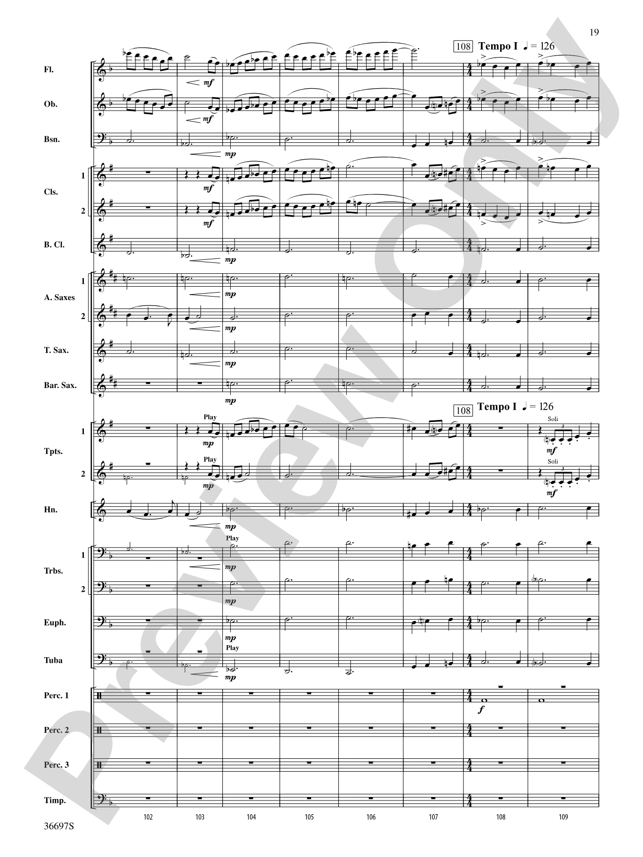 For Honor, For Country: Concert Band Conductor Score & Parts