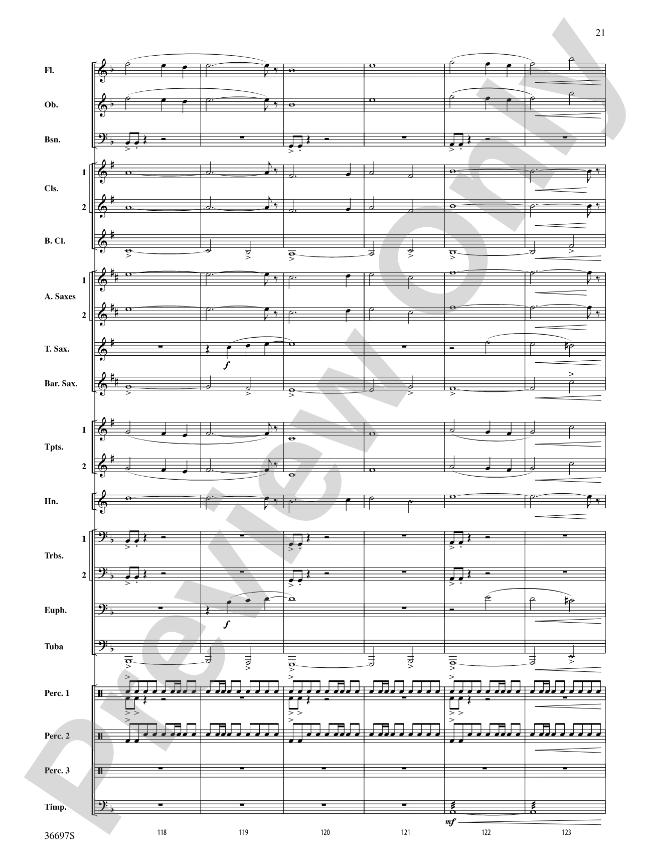For Honor, For Country: Concert Band Conductor Score & Parts