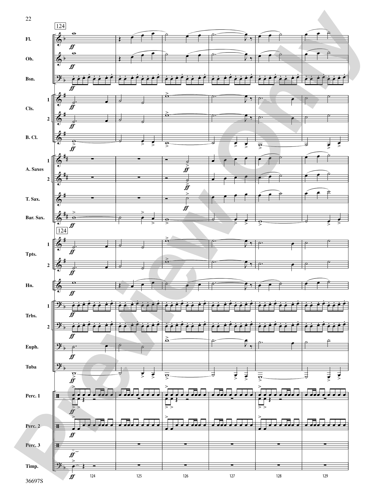 For Honor, For Country: Concert Band Conductor Score & Parts