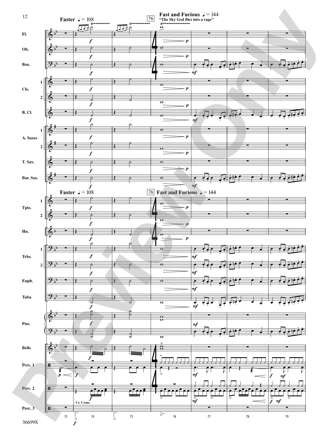 Song of the Wind: Concert Band Conductor Score & Parts