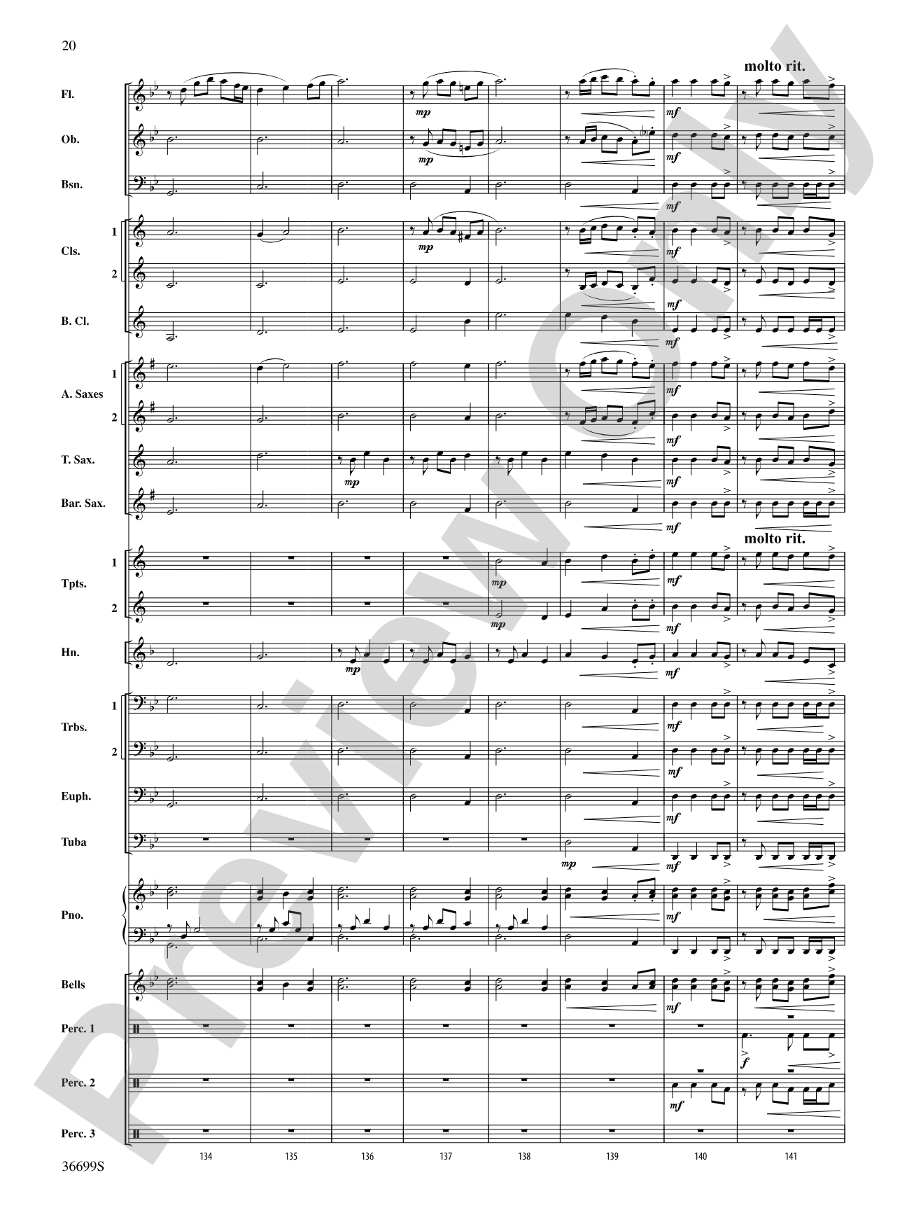 Song of the Wind: Concert Band Conductor Score & Parts