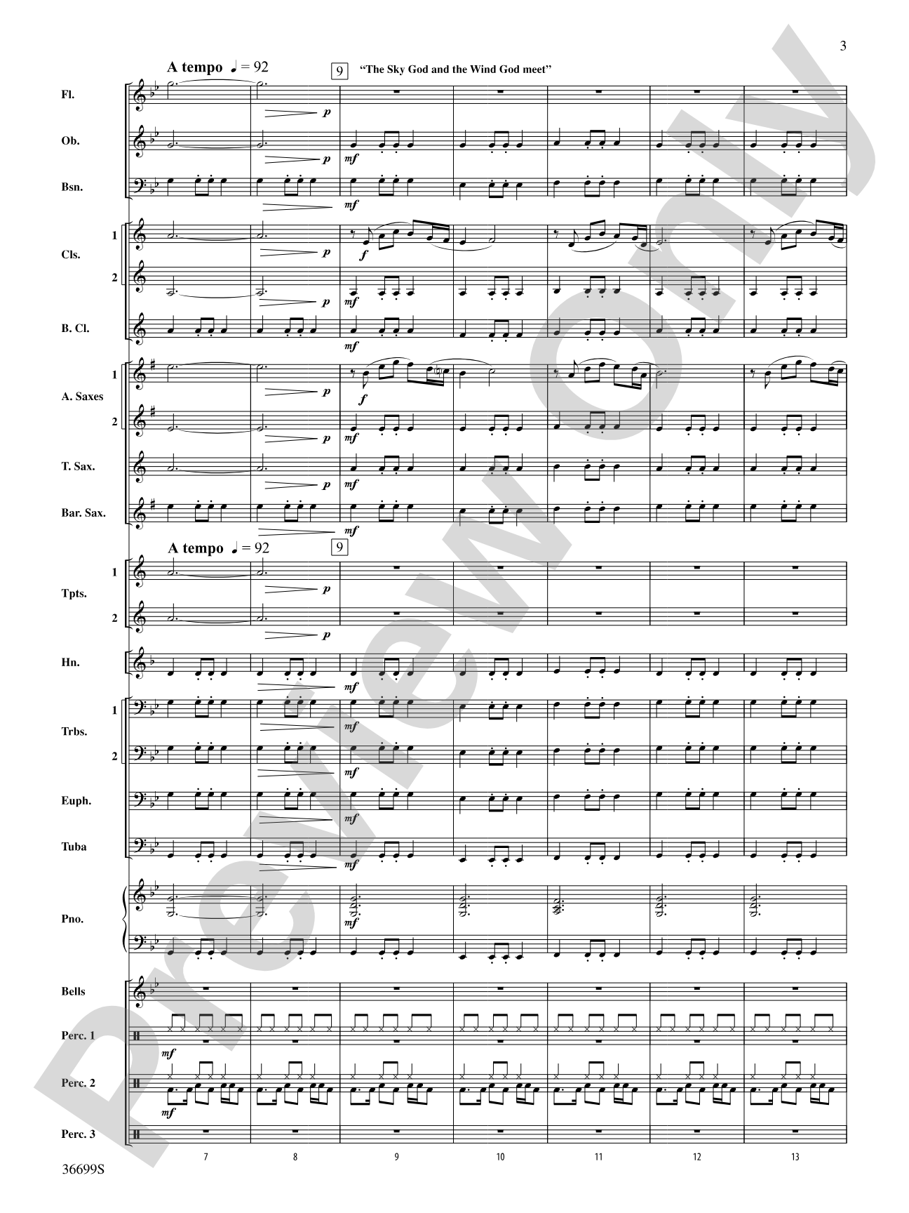 Song of the Wind: Concert Band Conductor Score & Parts