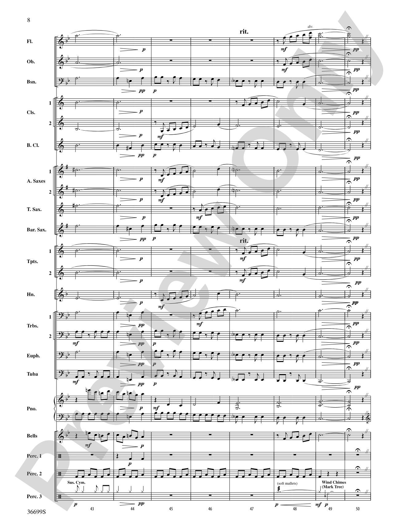 Song of the Wind: Concert Band Conductor Score & Parts