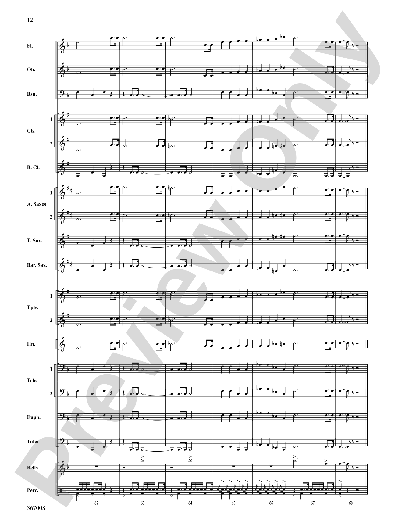 Escadrille: Concert Band Conductor Score & Parts