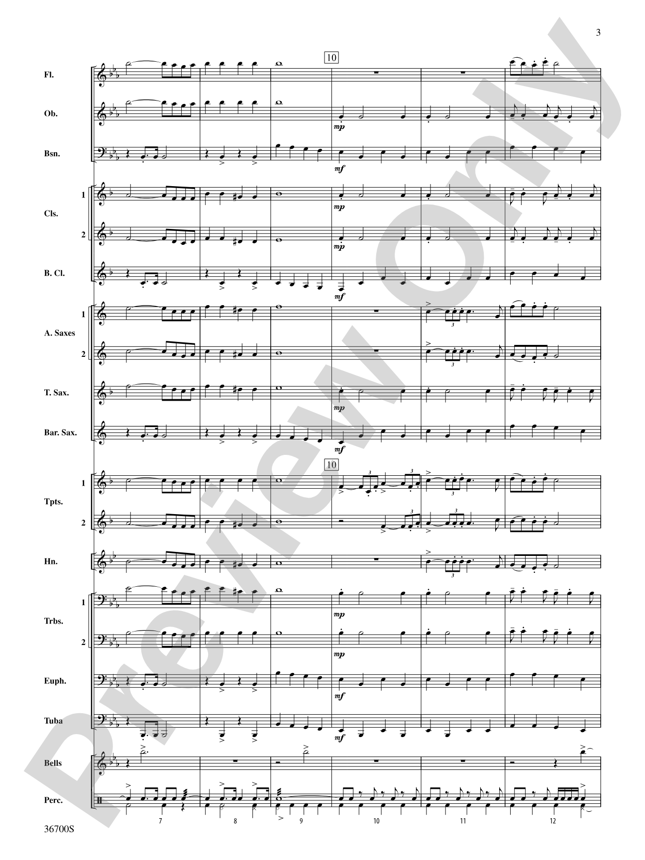 Escadrille: Concert Band Conductor Score & Parts