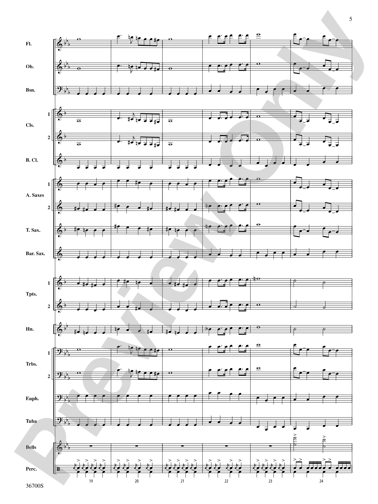 Escadrille: Concert Band Conductor Score & Parts