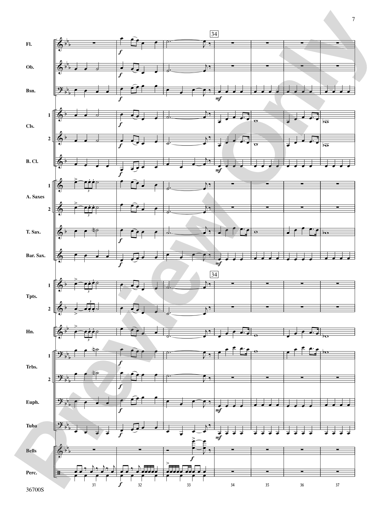 Escadrille: Concert Band Conductor Score & Parts