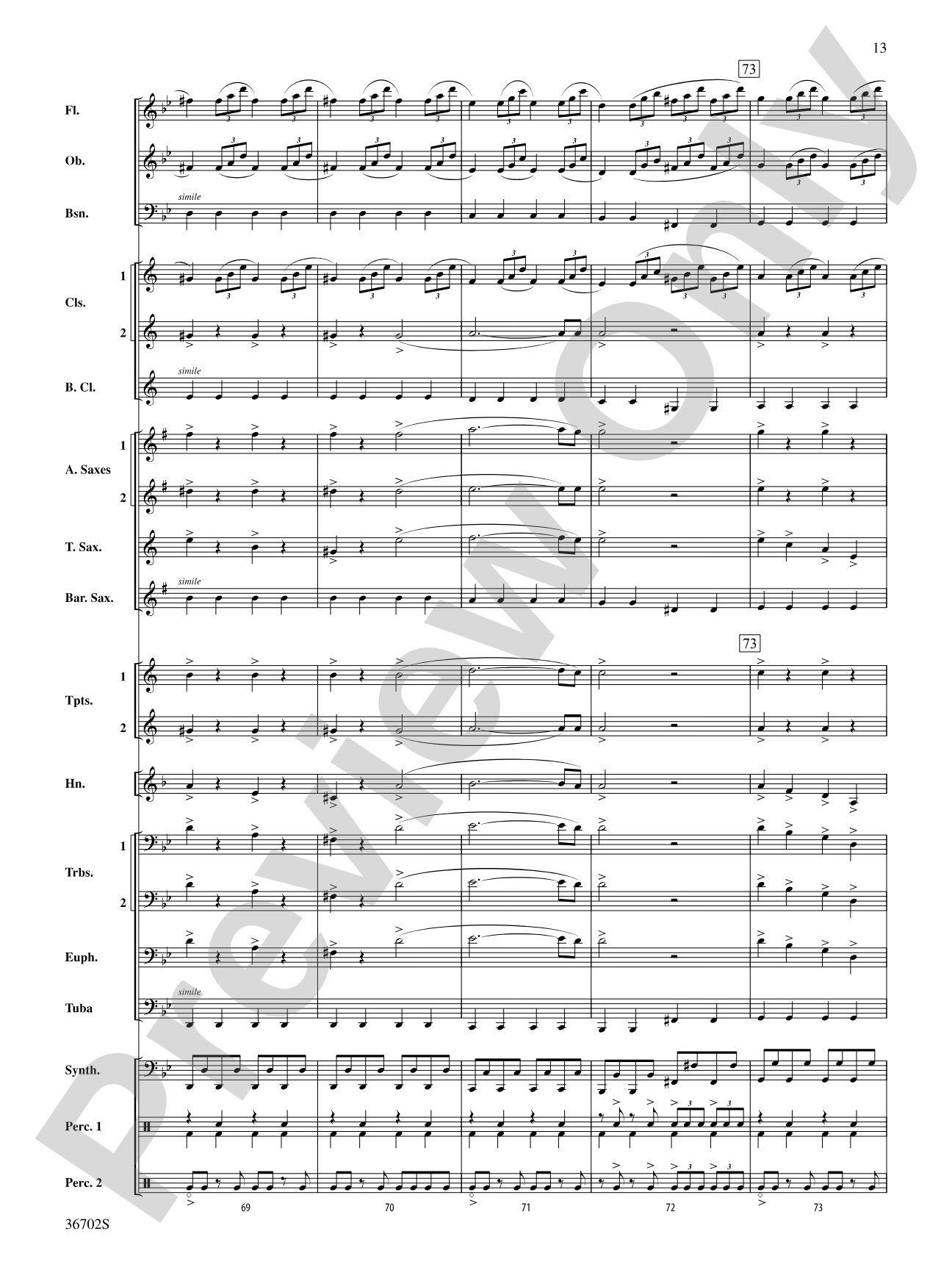 Uprising: Concert Band Conductor Score & Parts