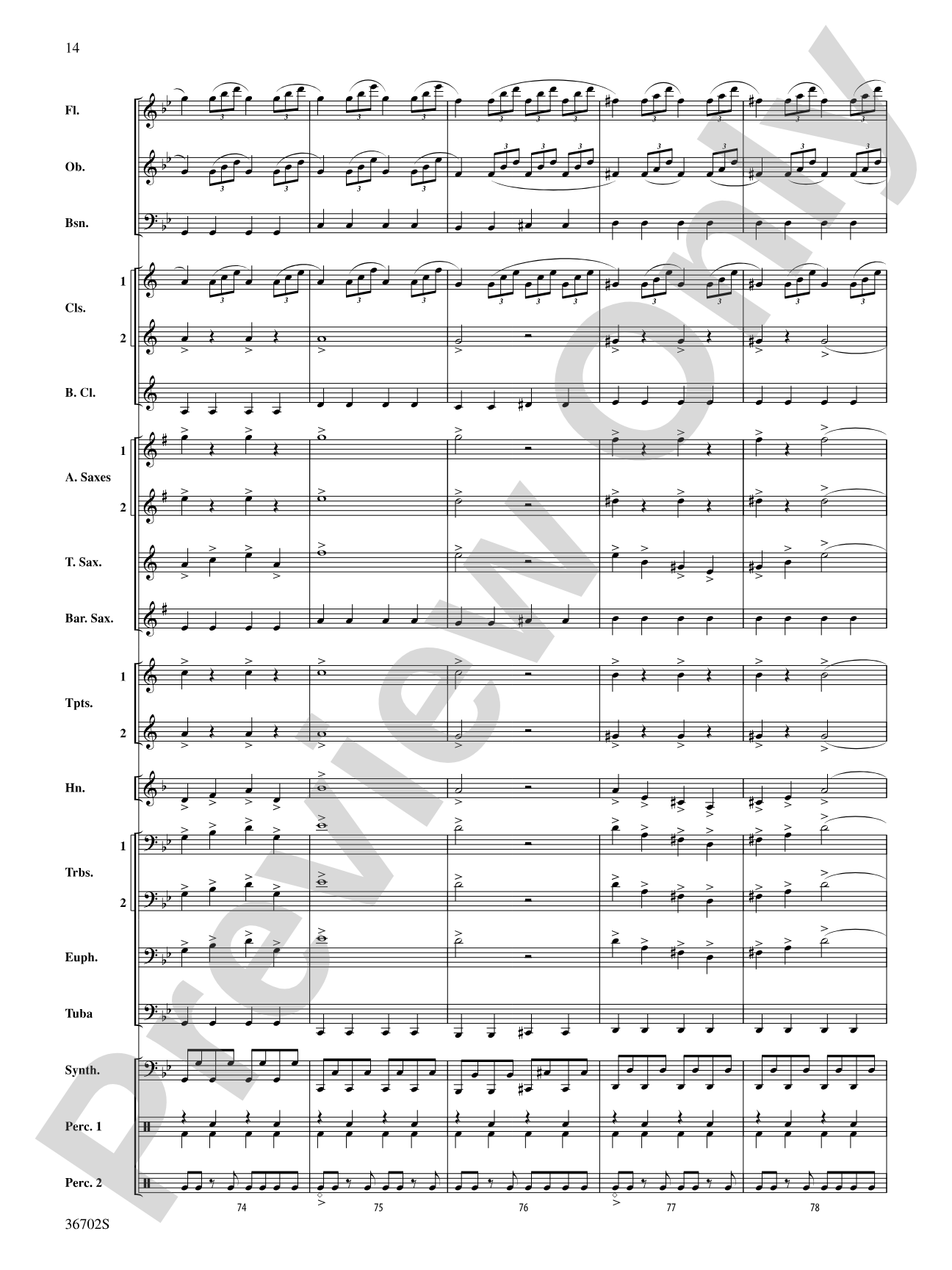 Uprising: Concert Band Conductor Score & Parts